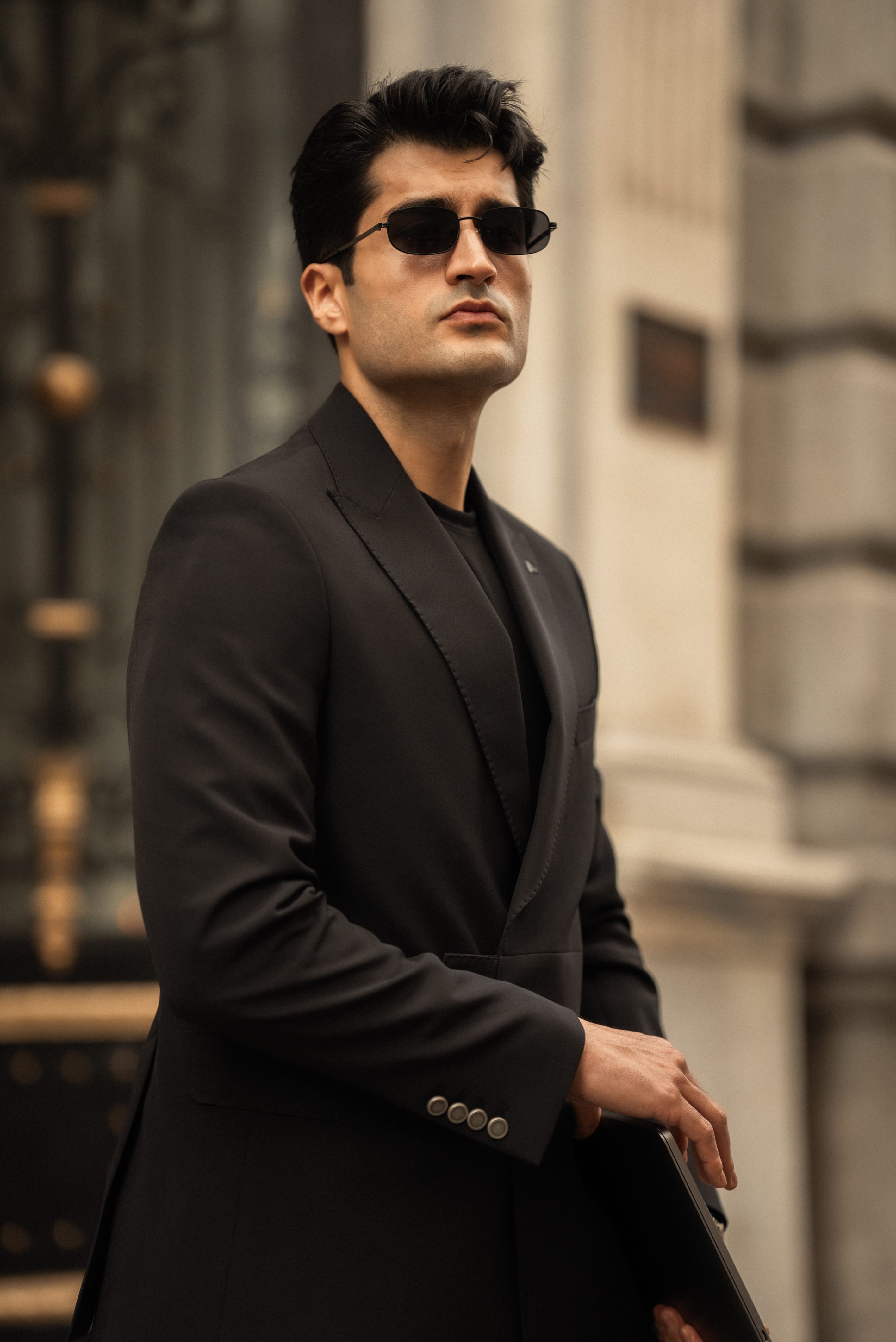 Slim Fit Kemer Toka Detaylı Takım Elbise 