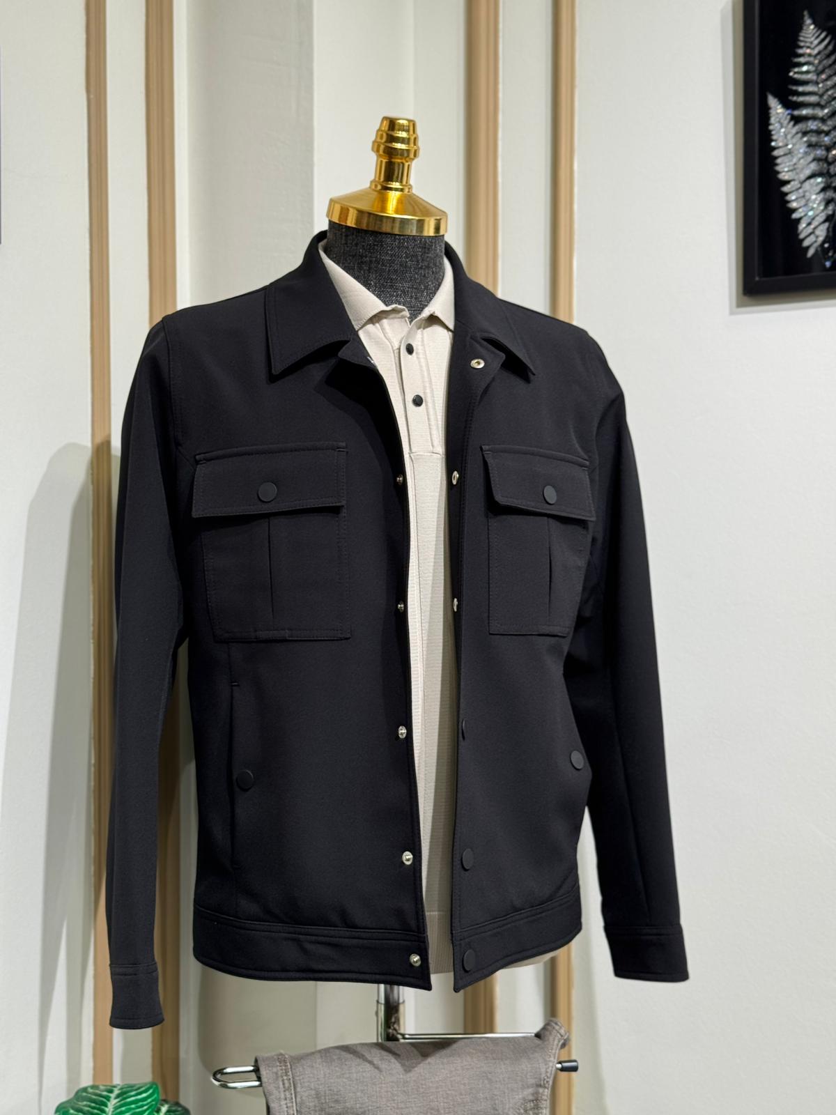 Yeni Sezon Slim Fit Cep Detaylı Mevsimlik Mont 
