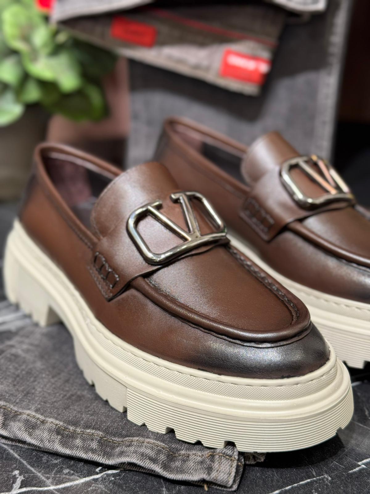 Eva Confort Taban Toka Detaylı Hakiki Dana Deri Casual Ayakkabı 