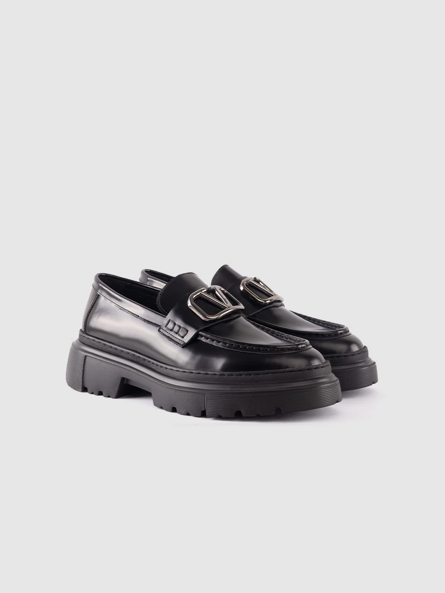 Eva Confort Taban Toka Detaylı Hakiki Dana Deri Casual Ayakkabı  - Siyah