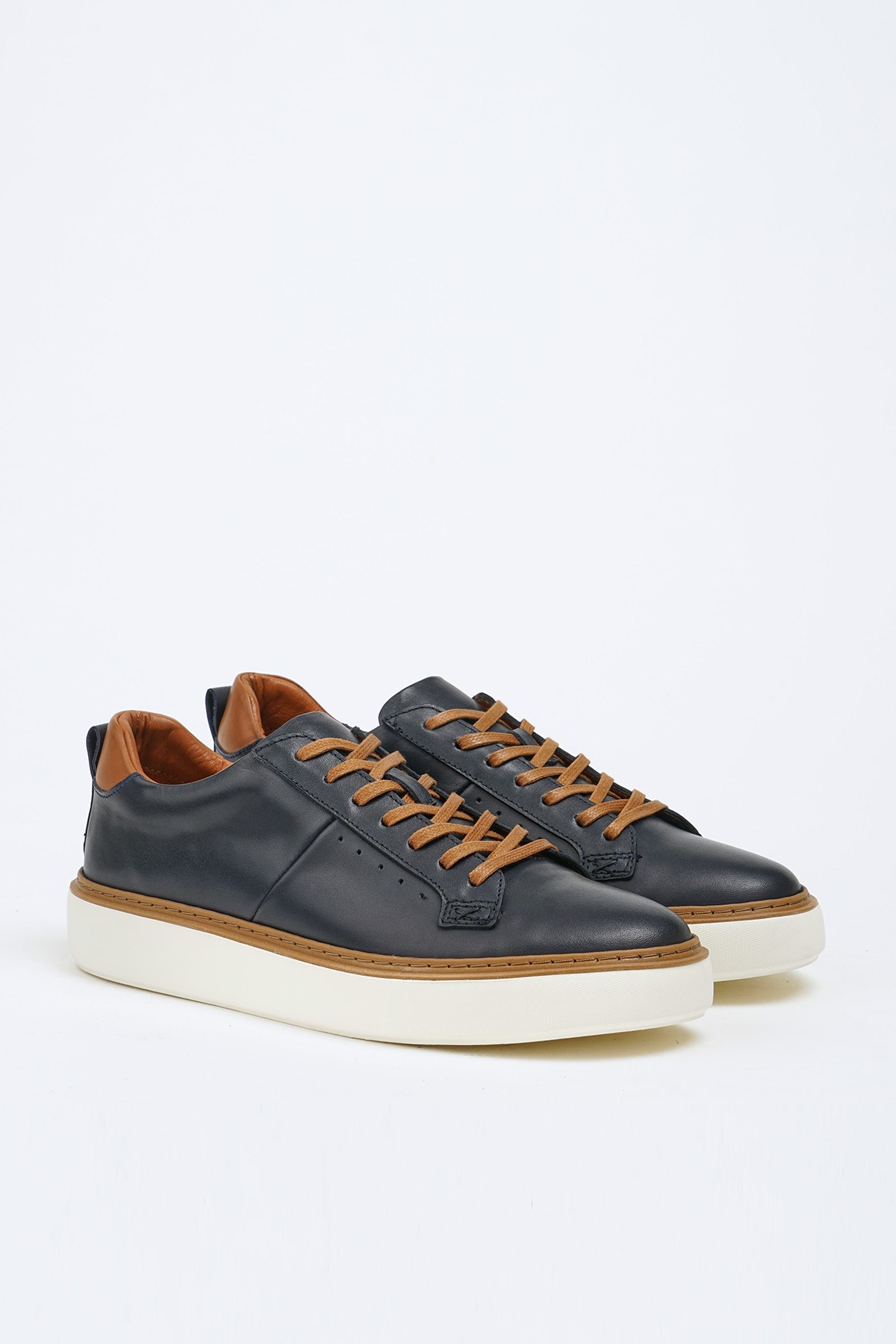 Özel Tasarım Hakiki Natural Deri İthal Taban Sneaker Ayakkabı 