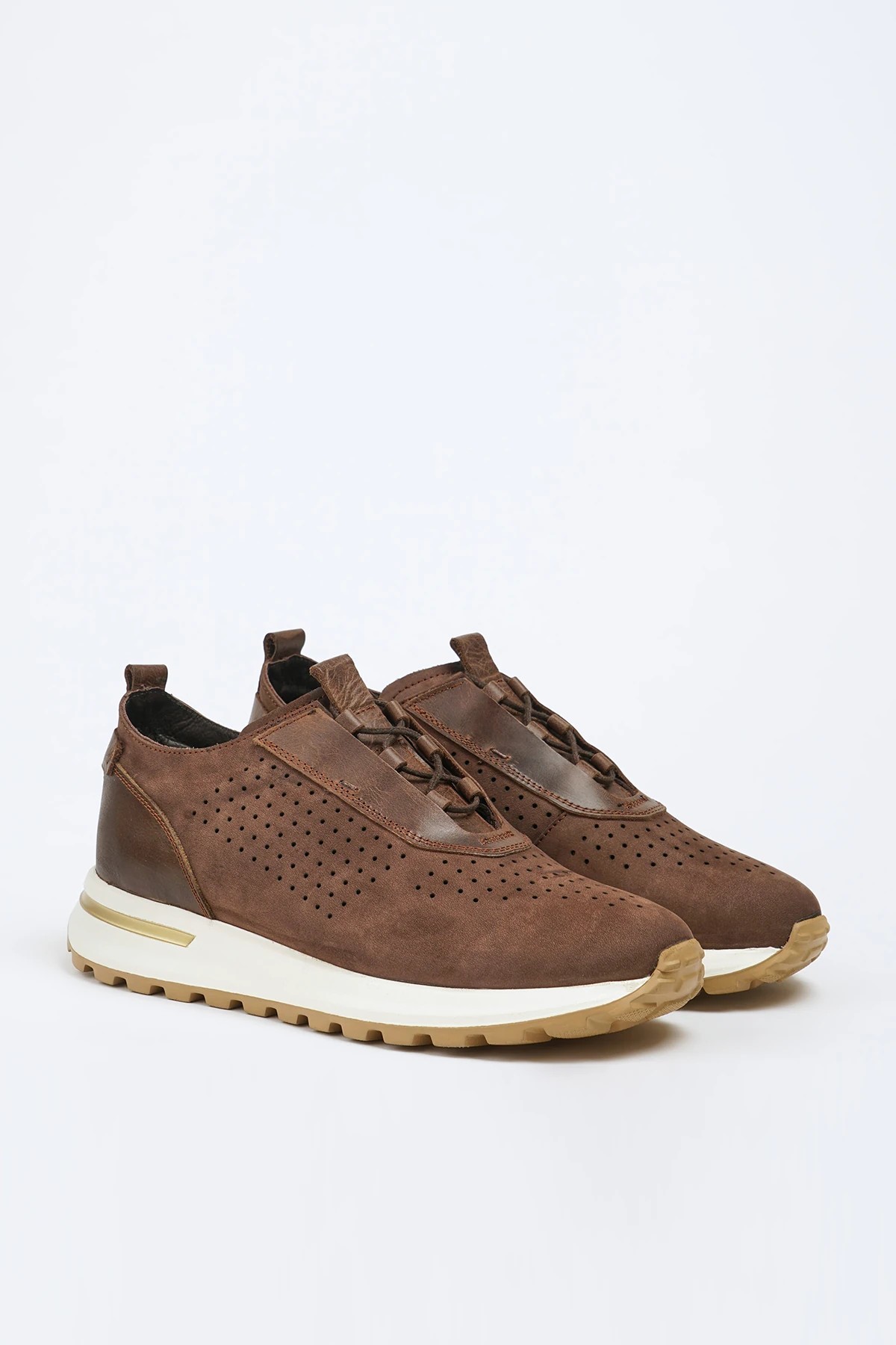 Hakiki Nubuk Süet Deri Sneaker Model Ayakkabı
