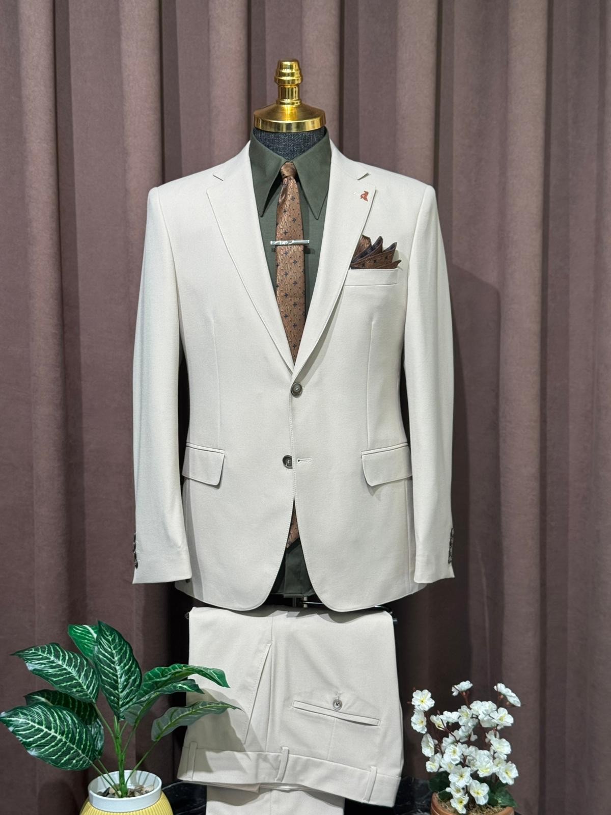 Klasik Slim Fit Takım Elbise 