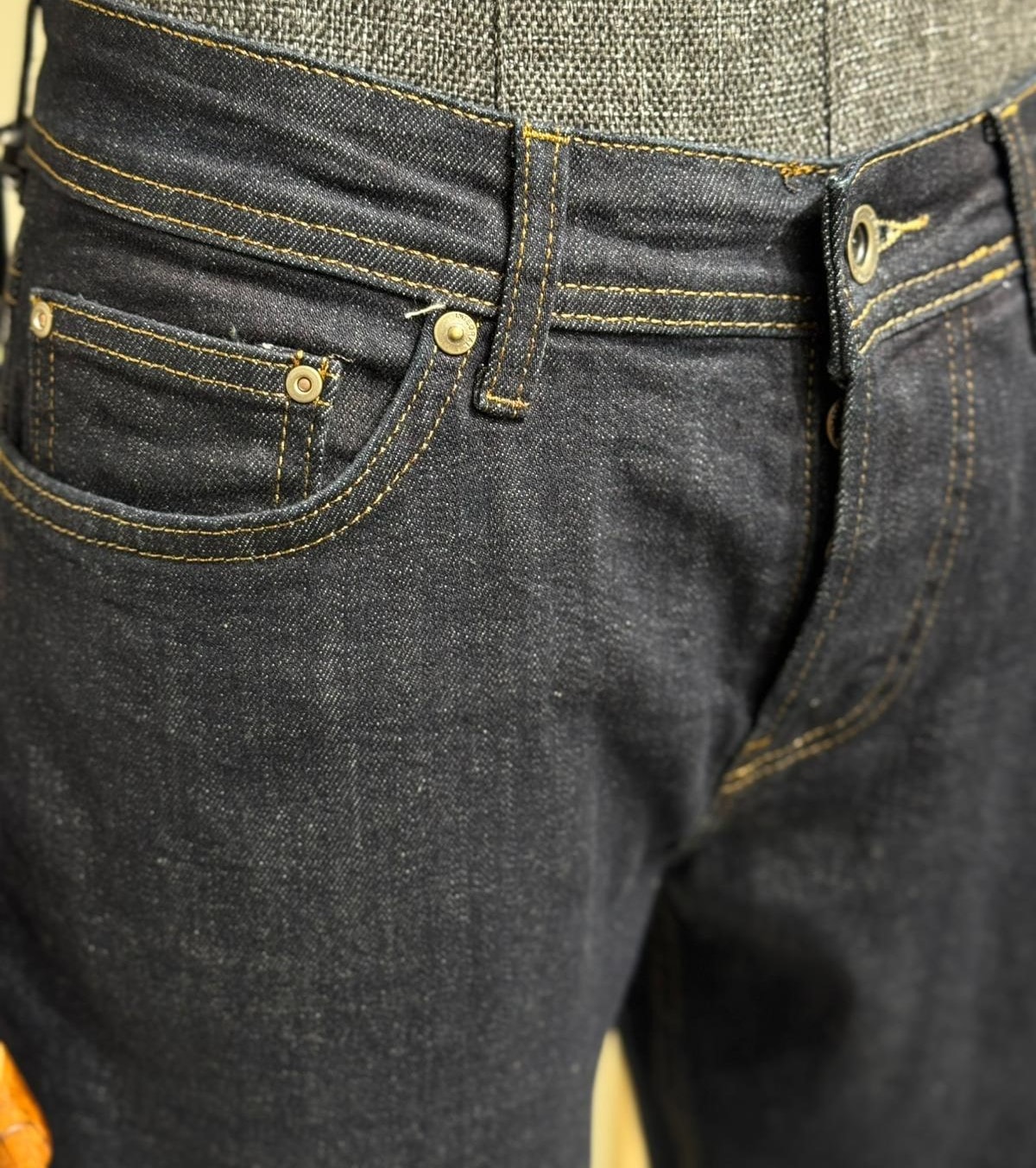 Slim Straight %100 Likralı Jean Lacivert Kot Pantolon 