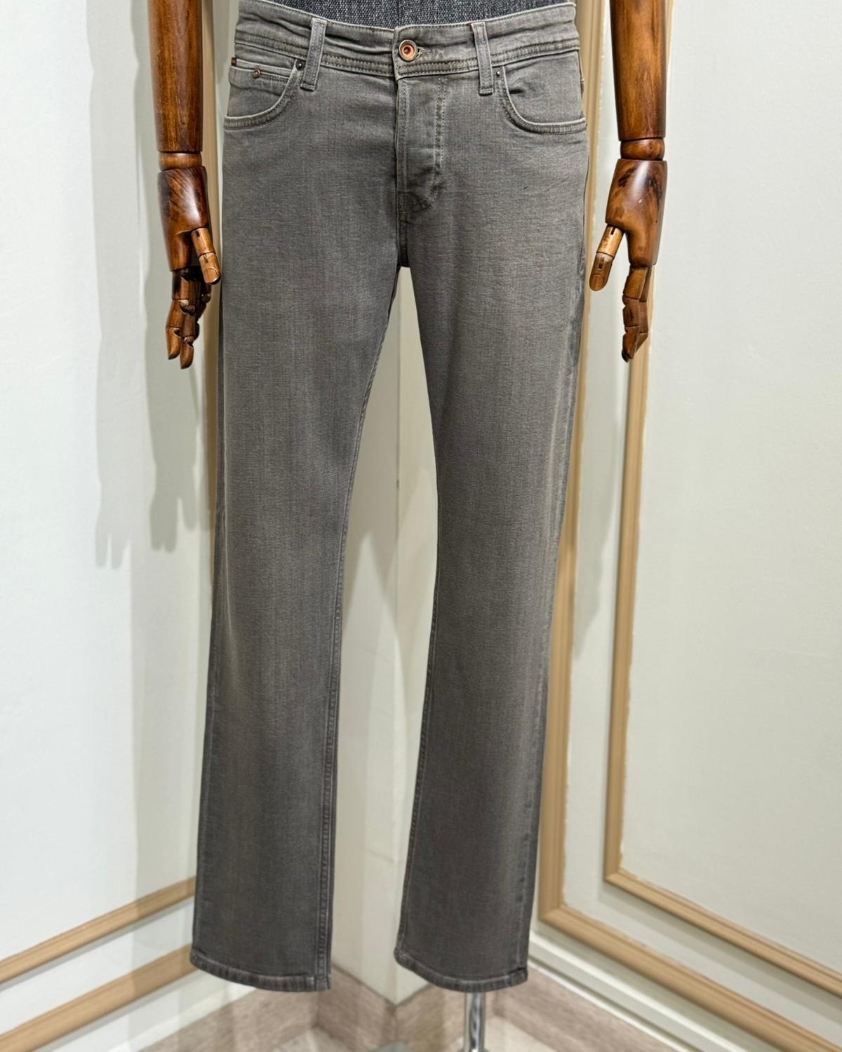 Slim Straight %100 Jean Likralı Kot Pantolon