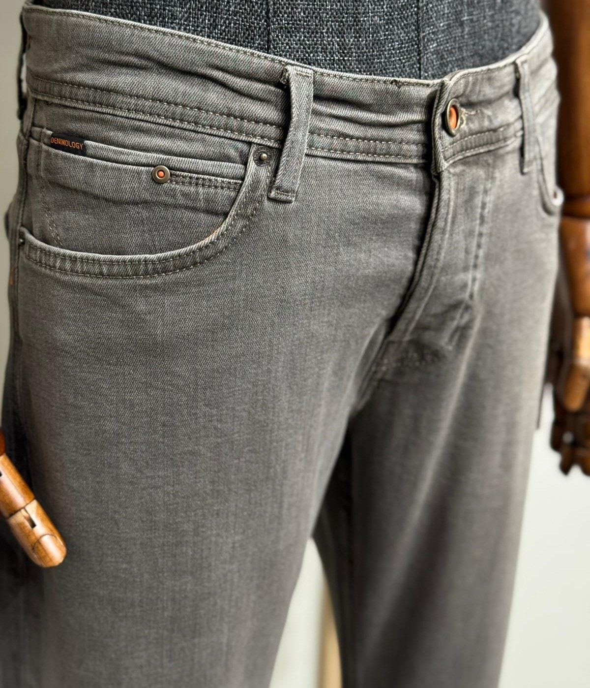 Slim Straight %100 Jean Likralı Kot Pantolon