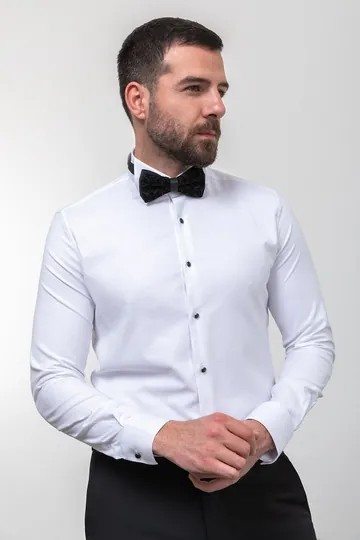 Slim Fit Ata Yaka Pamuk Damatlık Erkek Gömlek