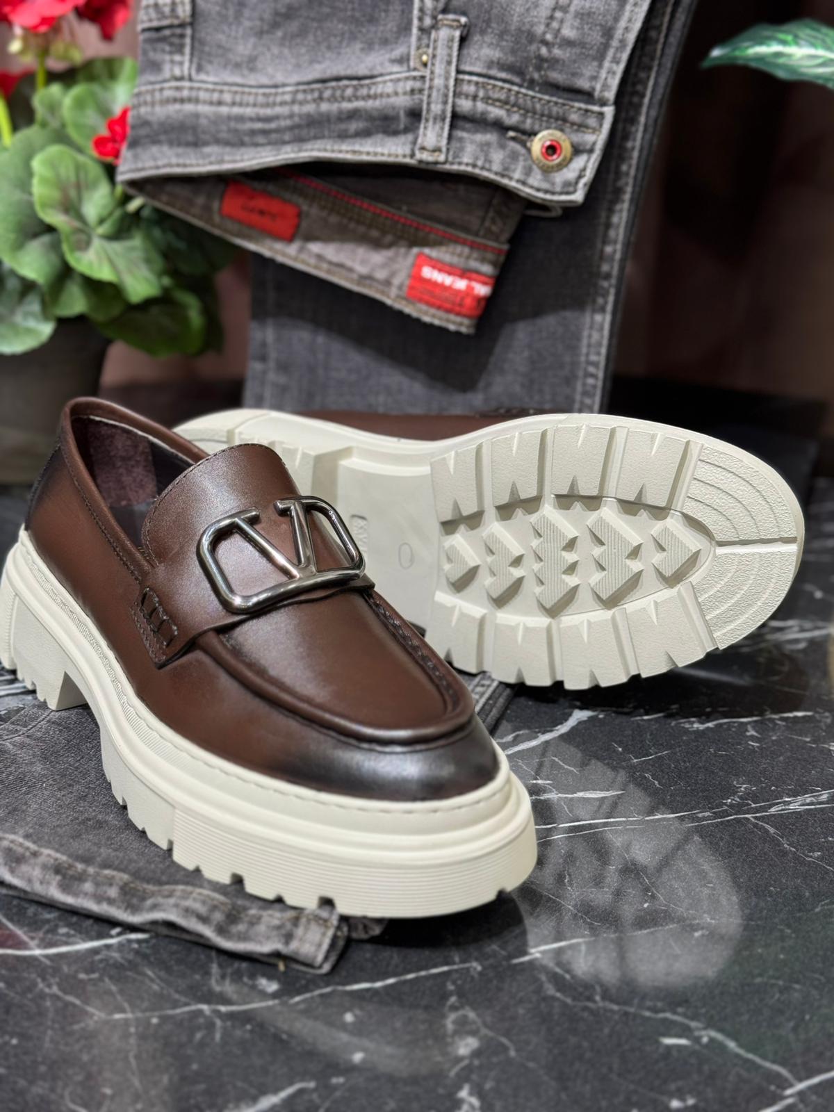 Eva Confort Taban Toka Detaylı Hakiki Dana Deri Casual Ayakkabı 