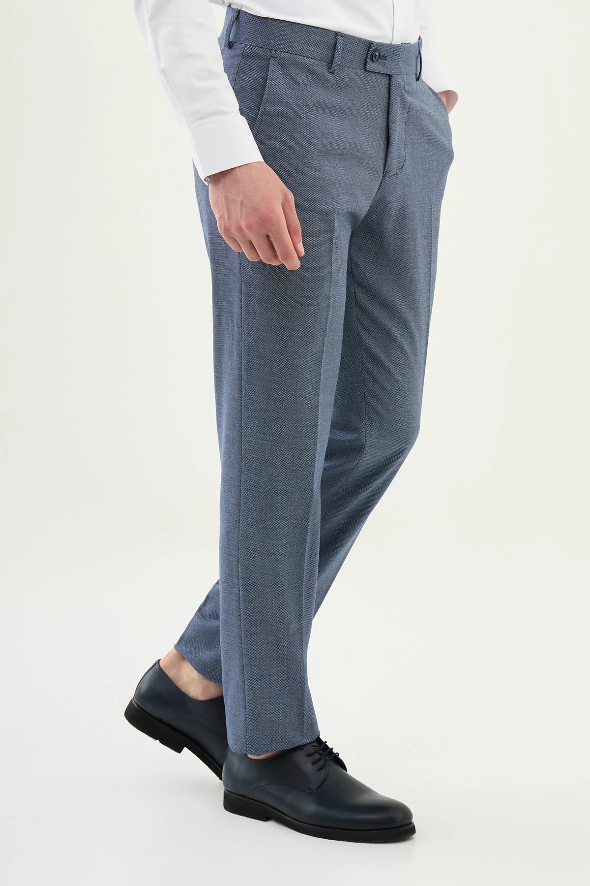Düz Slim Fit Klasik Pantolon  - Lacivert