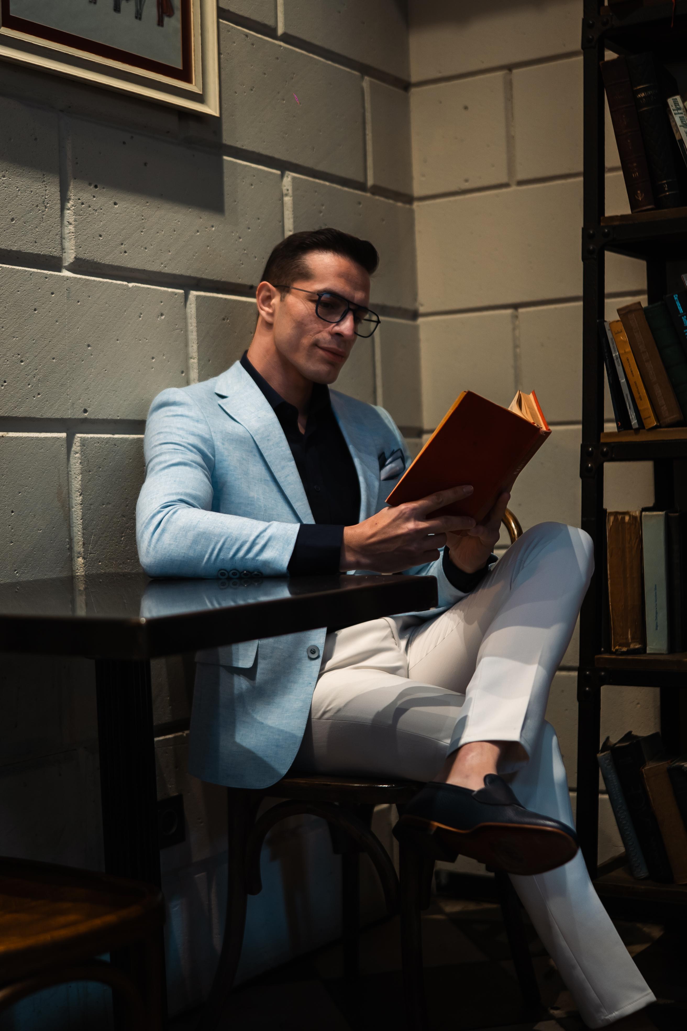 Kırçıllı Desen Slim Fit Mono Yaka Ceket 