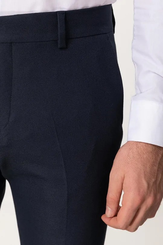 Düz Slim Fit Klasik Erkek Pantolon - Lacivert