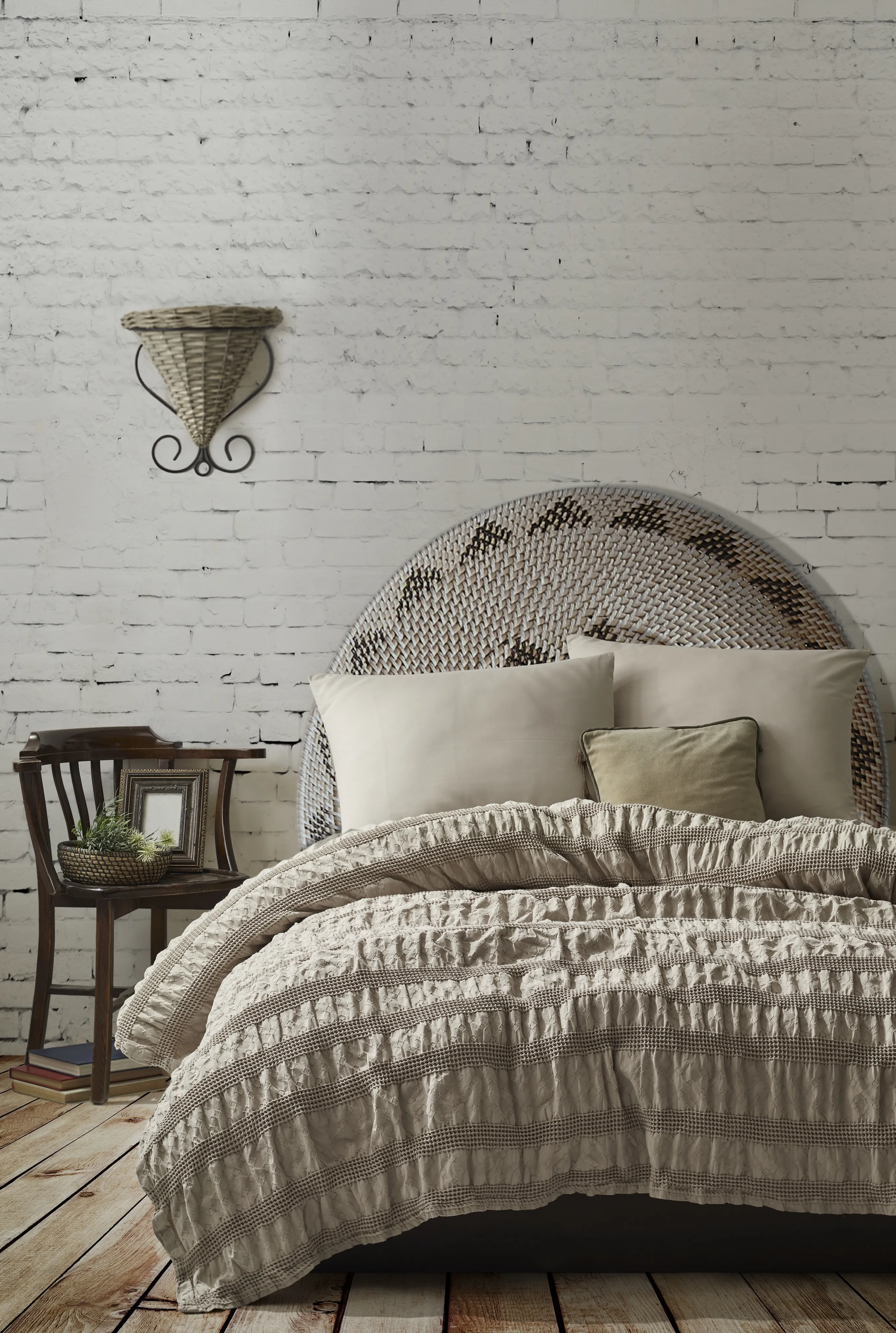 Apollo Jakarlı Pike – %100 Pamuk, Katmanlı Jakarlı Dokuma Yazlık Pike, Yumuşak & Nefes Alan Tek Kat Pike, 220x240 cm