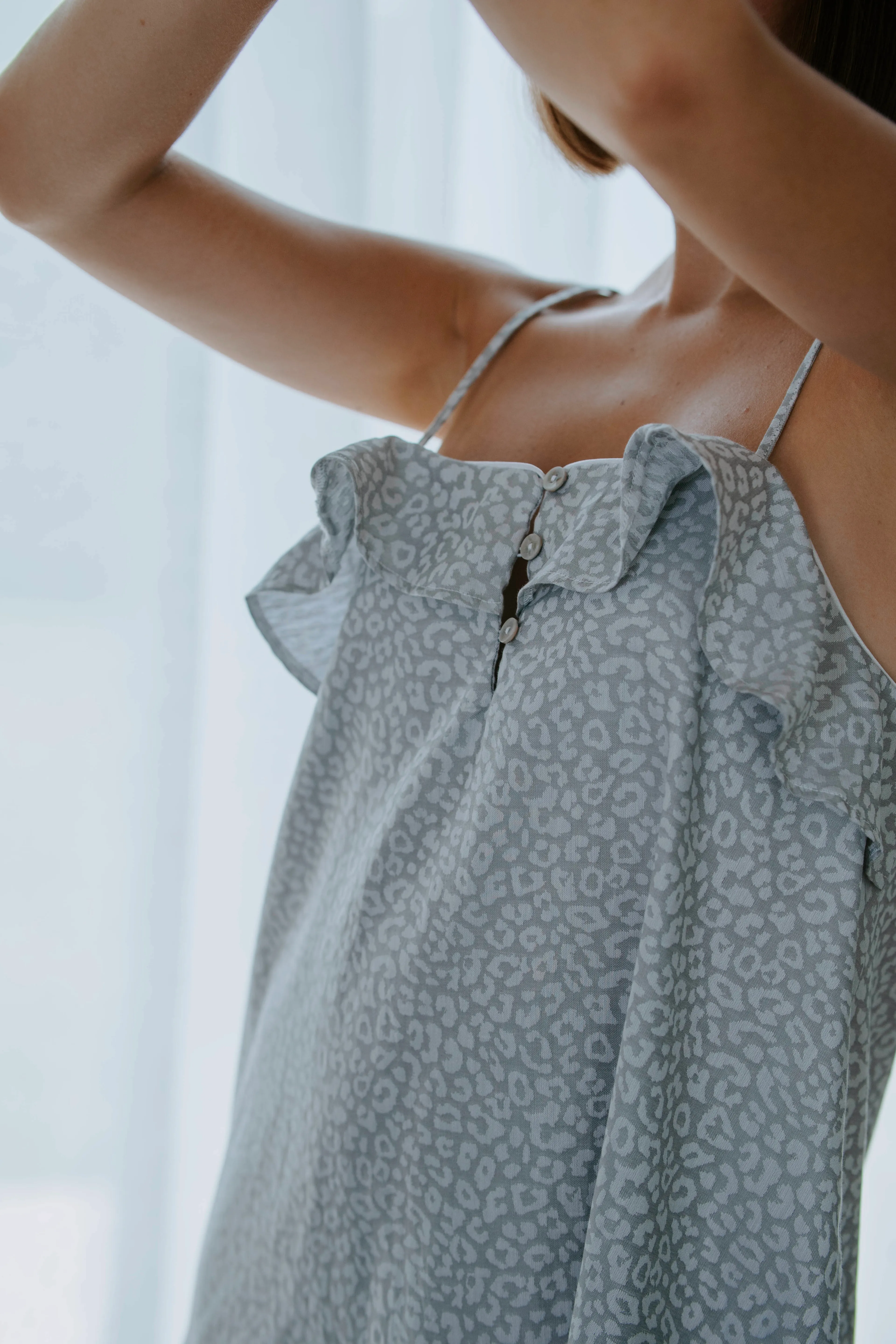 SERA Jakarlı Saten İp Askılı Gecelik, %100 Pamuk Saten, Kadın Gecelik, Ev Giyimi, Zarif Jakarlı Saten Elbise, Kadın Ev Giyim Gecelik