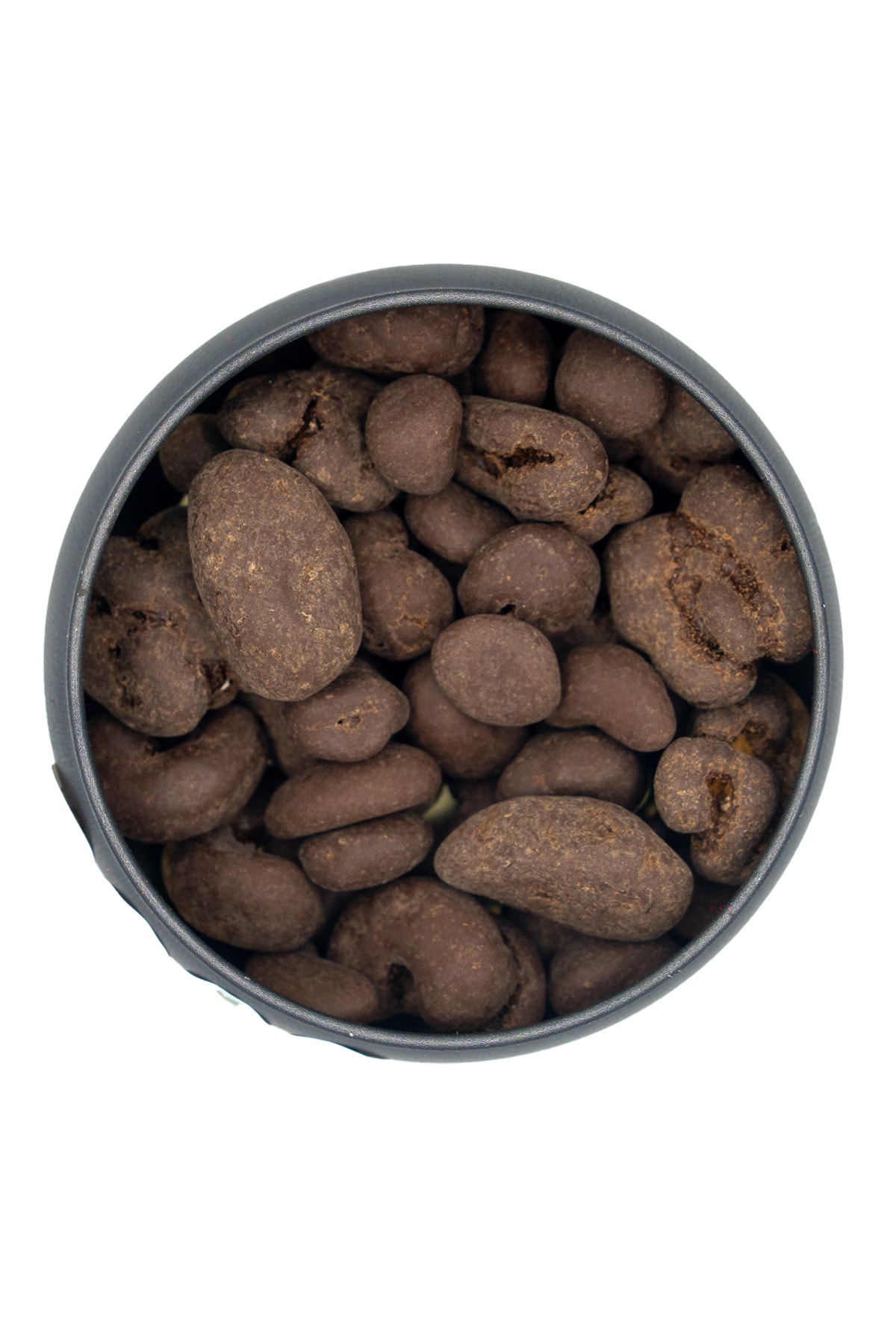 Şeker İlavesiz, Glütensiz, Vegan Mix Bitter Çikolata - Siyah Yuvarlak Metal Kutu, 150 gr
