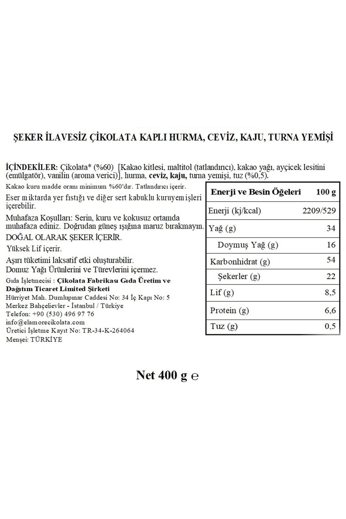 Şeker İlavesiz, Glütensiz, Vegan Mix Kurumsal Çikolata - Büyük Metal Kutu, 400 gr (50 Adet)