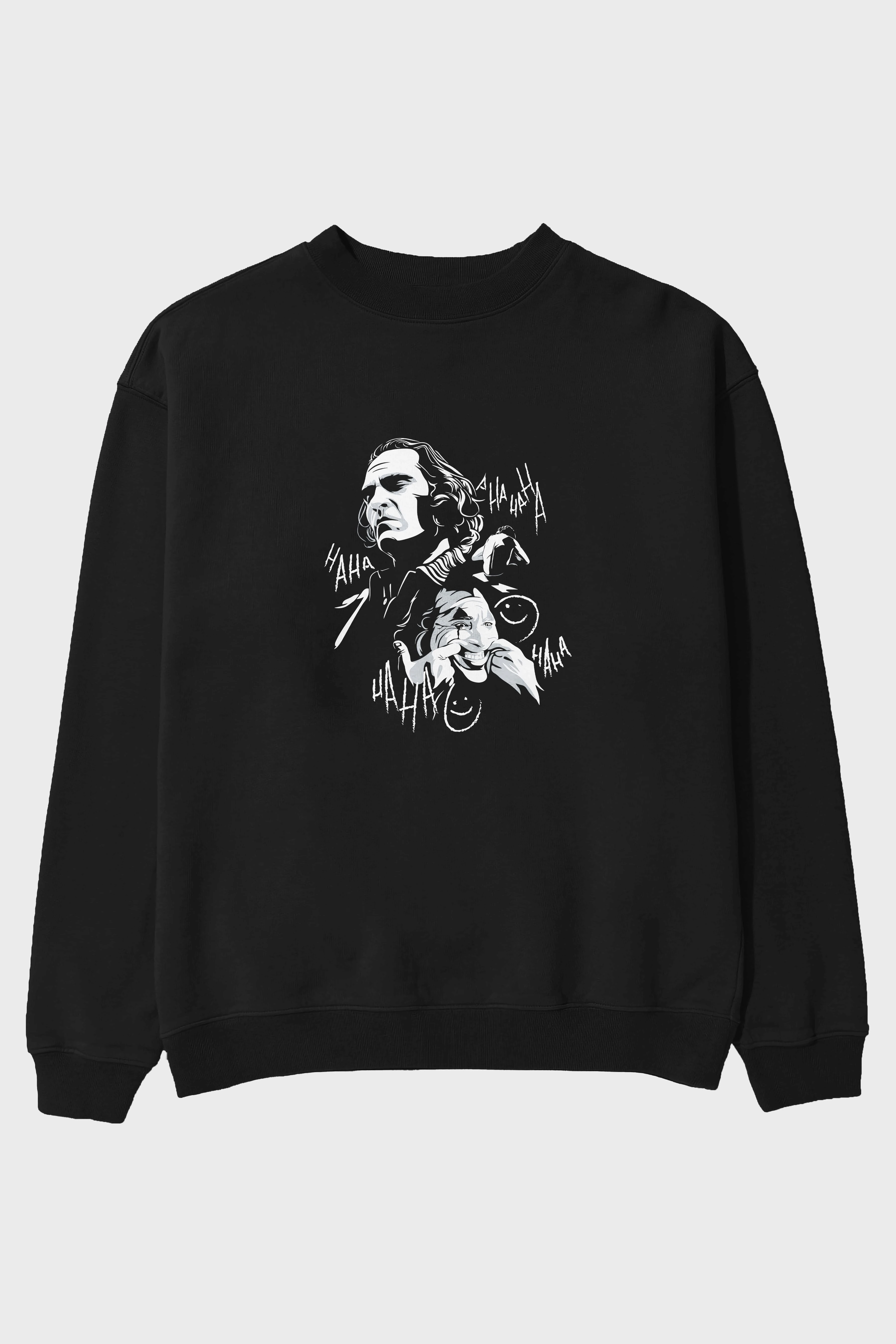 Joker 2 Ön Baskılı Oversize Sweatshirt Erkek Kadın Unisex