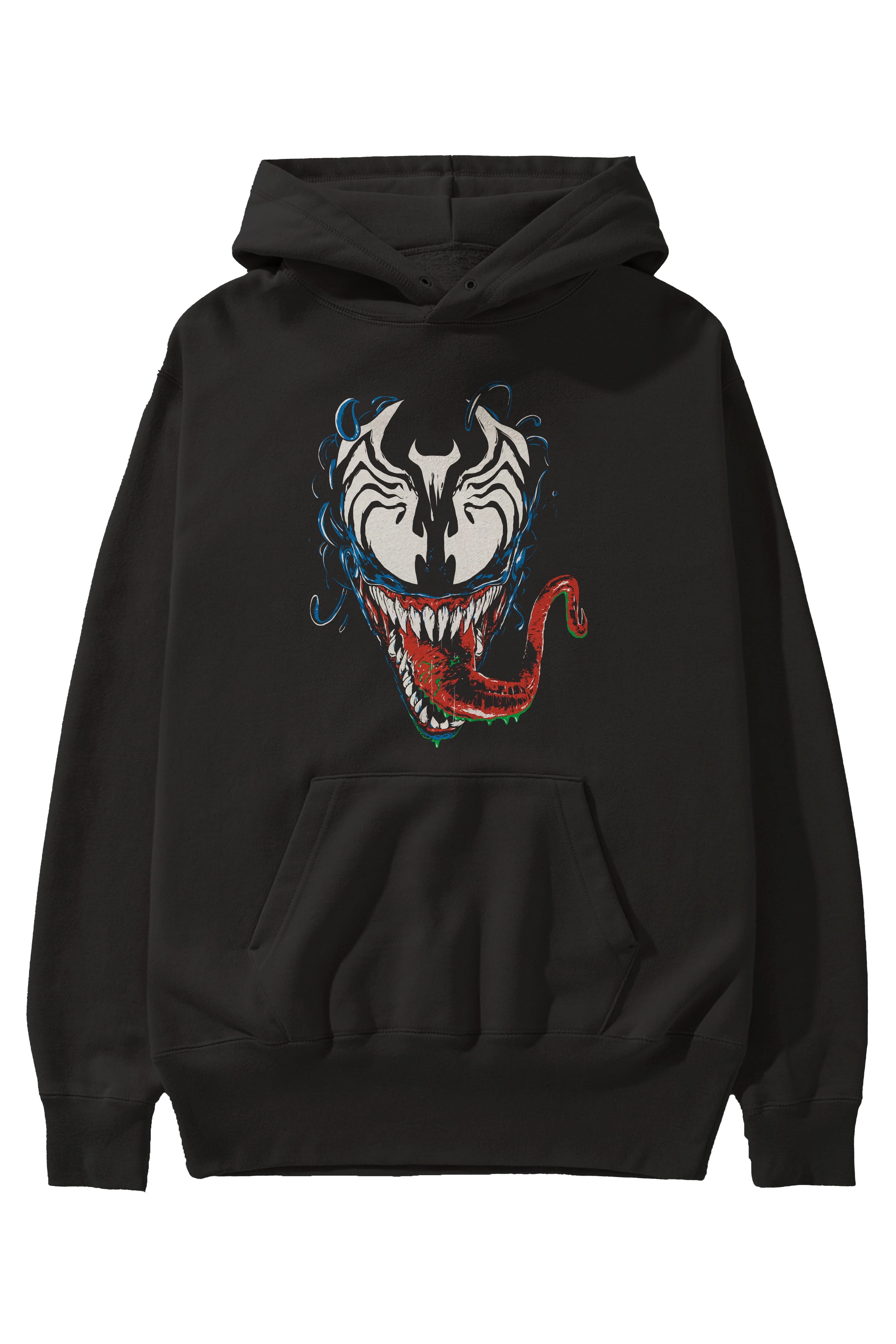 Venom (2) Ön Baskılı Hoodie Oversize Kapüşonlu Sweatshirt Erkek Kadın Unisex