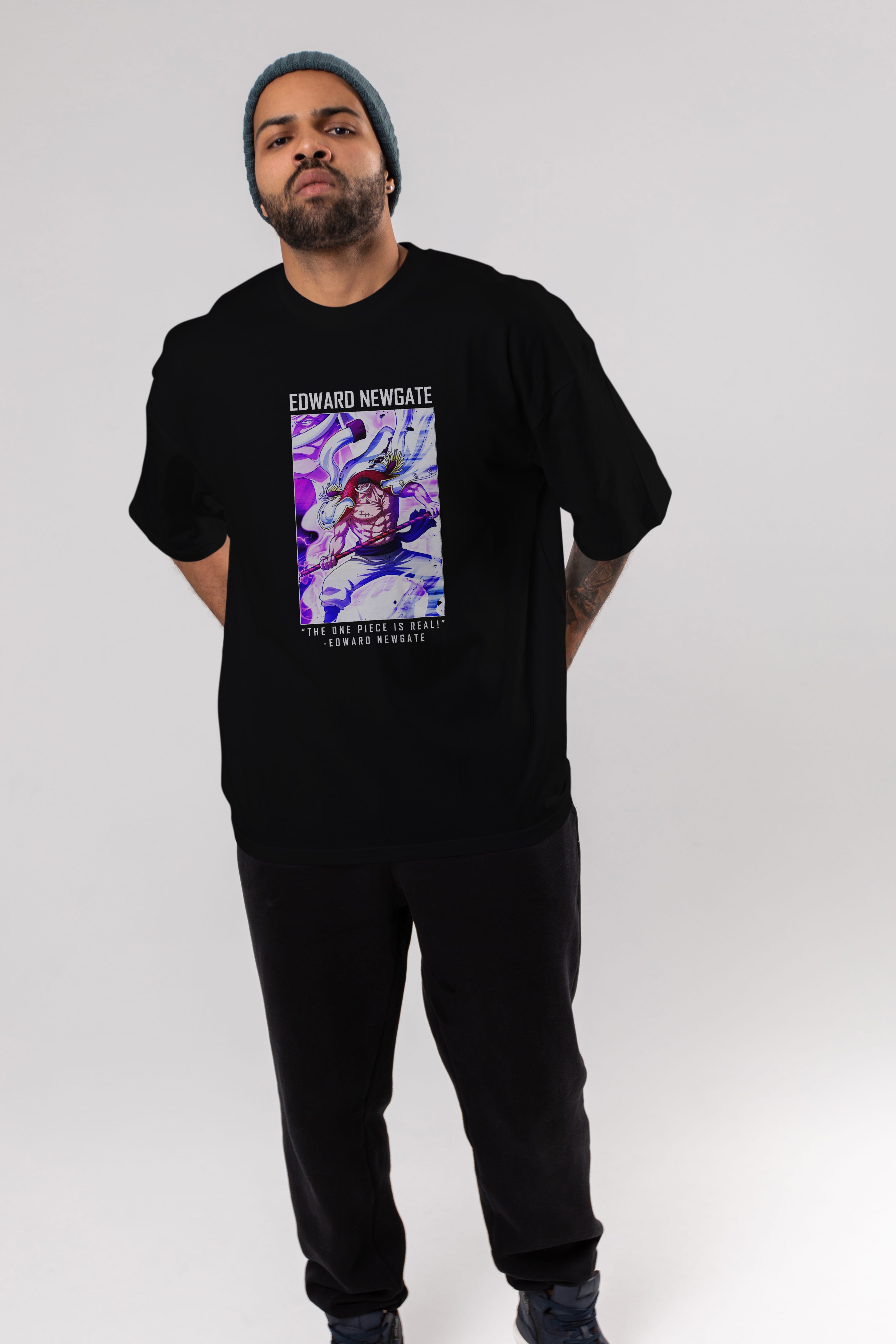 Edward Newgate Anime Ön Baskılı Oversize t-shirt Erkek Kadın Unisex