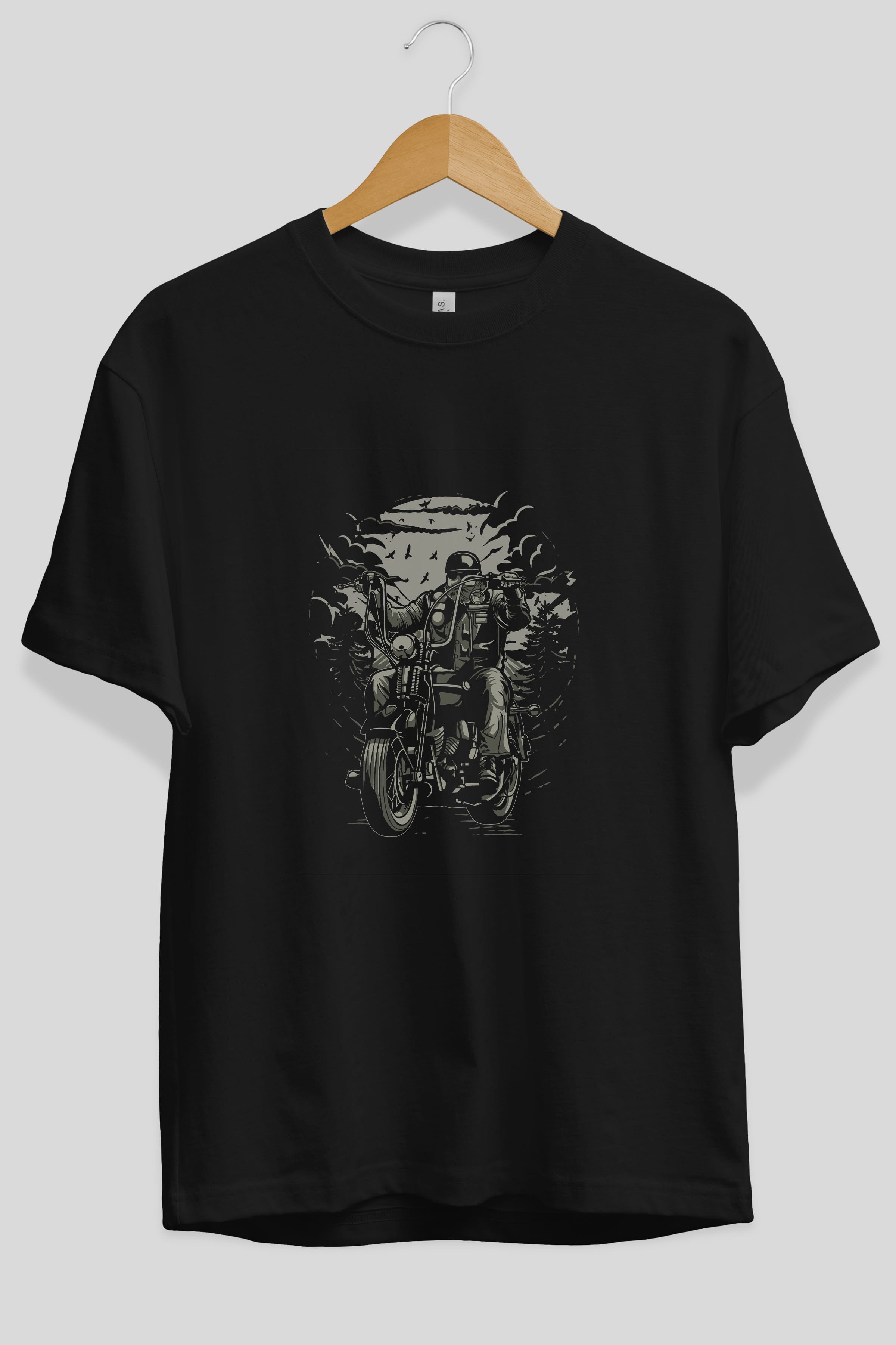 Live To Ride Ön Baskılı Oversize t-shirt Erkek Kadın Unisex %100 Pamuk tişort