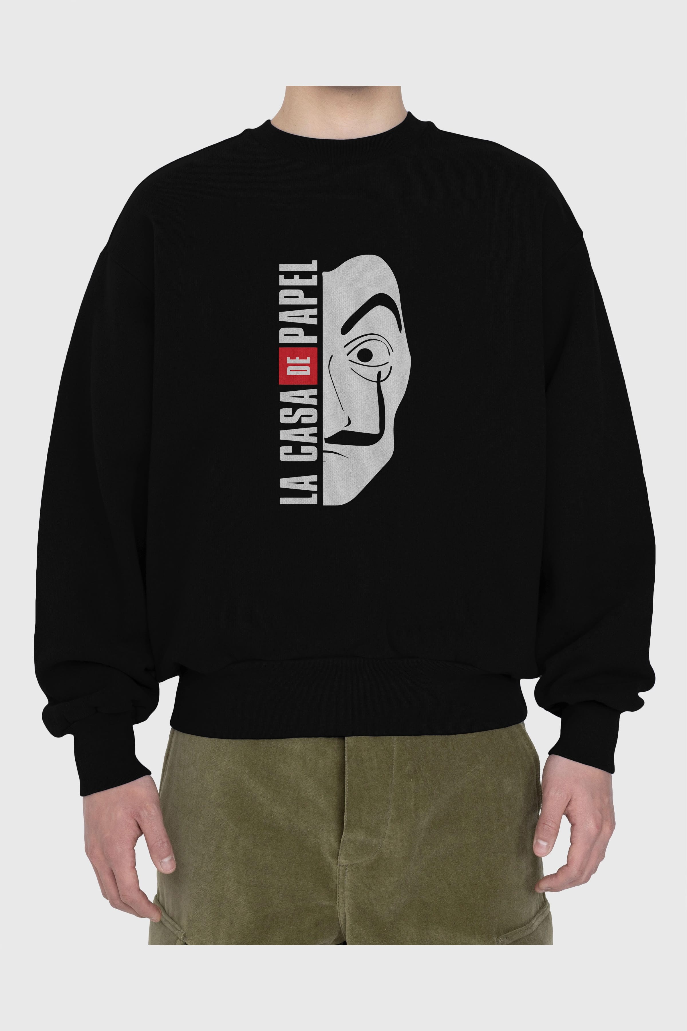 La Casa De Papel (3) Ön Baskılı Oversize Sweatshirt Erkek Kadın Unisex