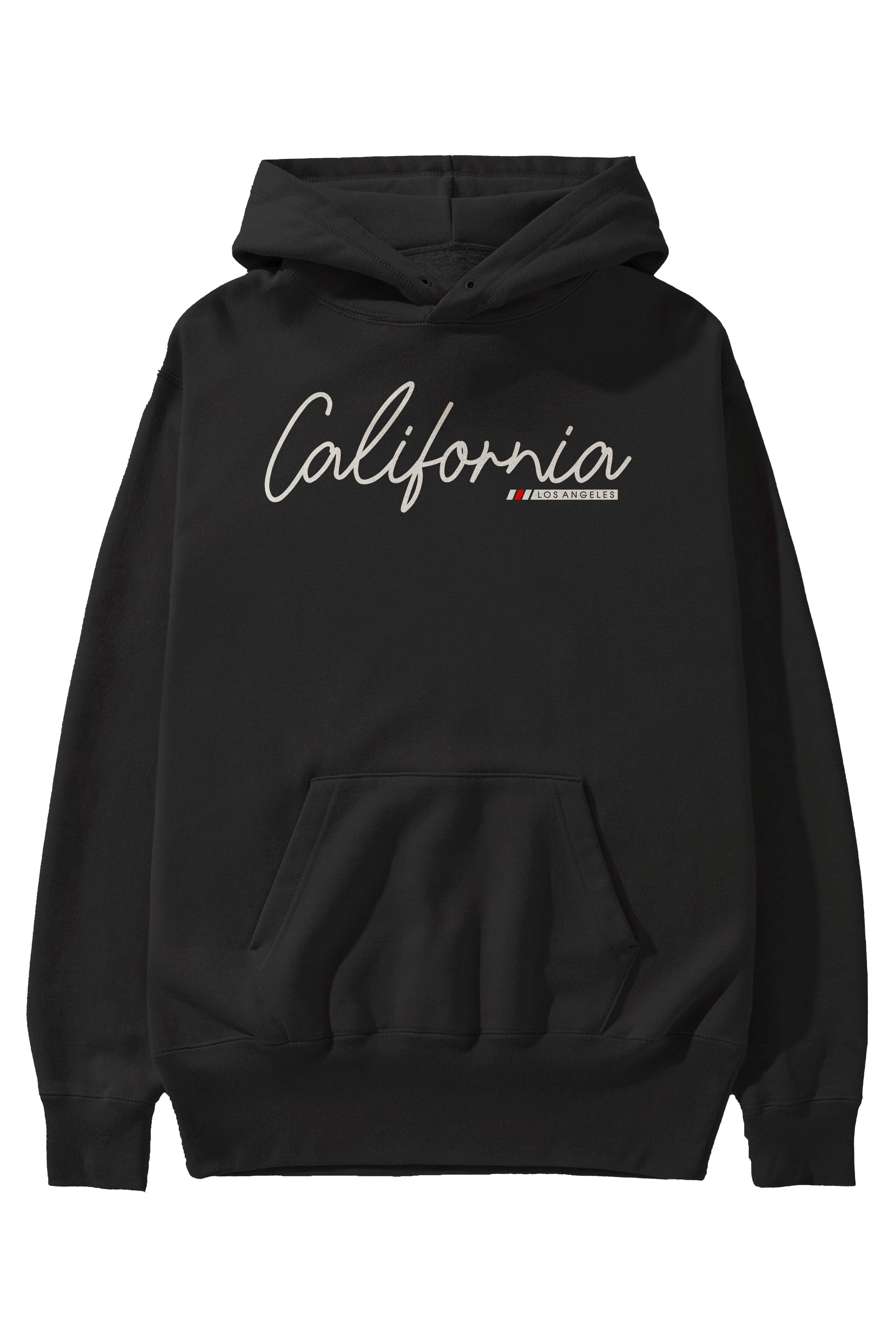 California Ön Baskılı Oversize Hoodie Kapüşonlu Sweatshirt Erkek Kadın Unisex