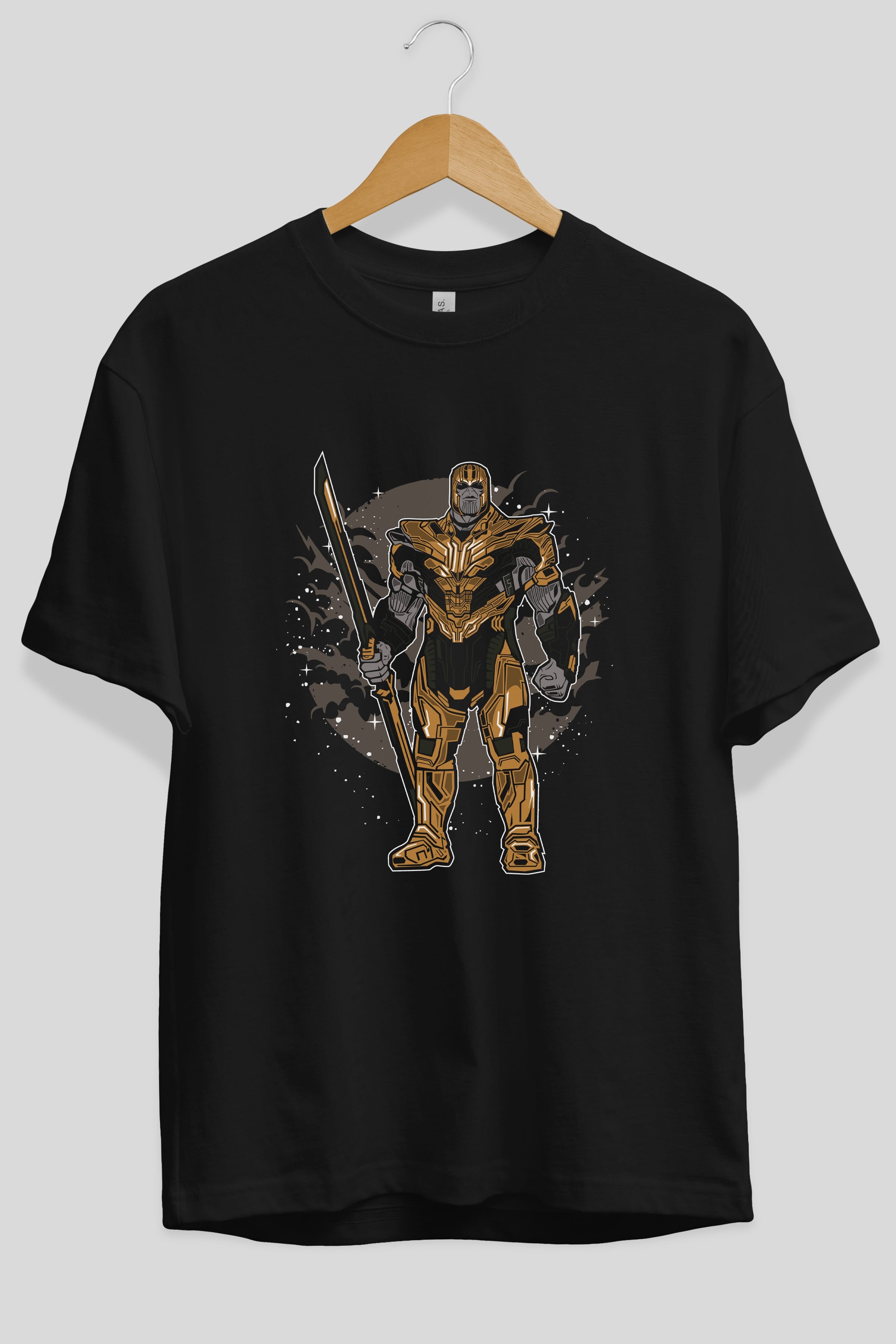 Thanos Ön Baskılı Oversize t-shirt Erkek Kadın Unisex %100 Pamuk tişort