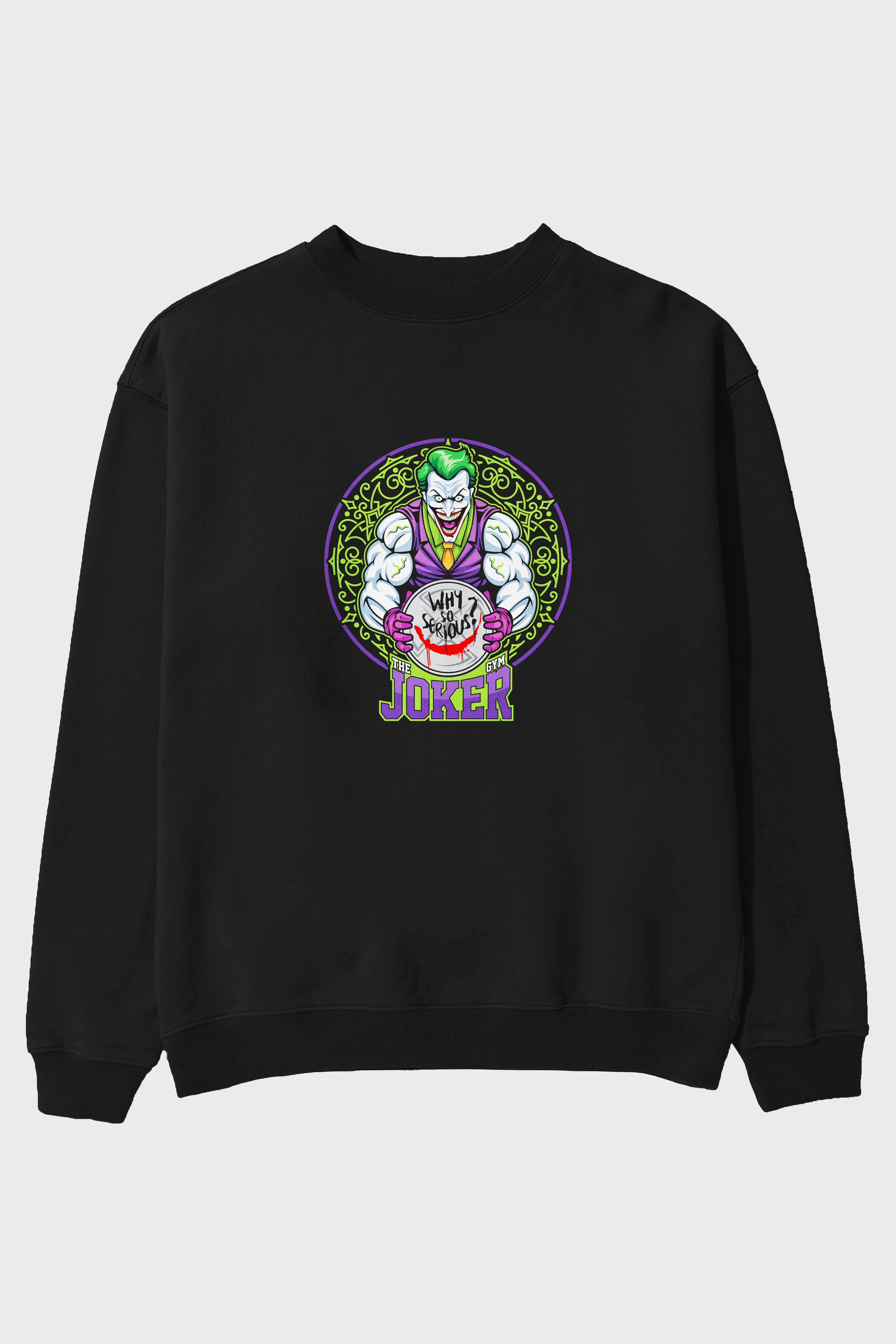 Joker GYM Ön Baskılı Oversize Sweatshirt Erkek Kadın Unisex