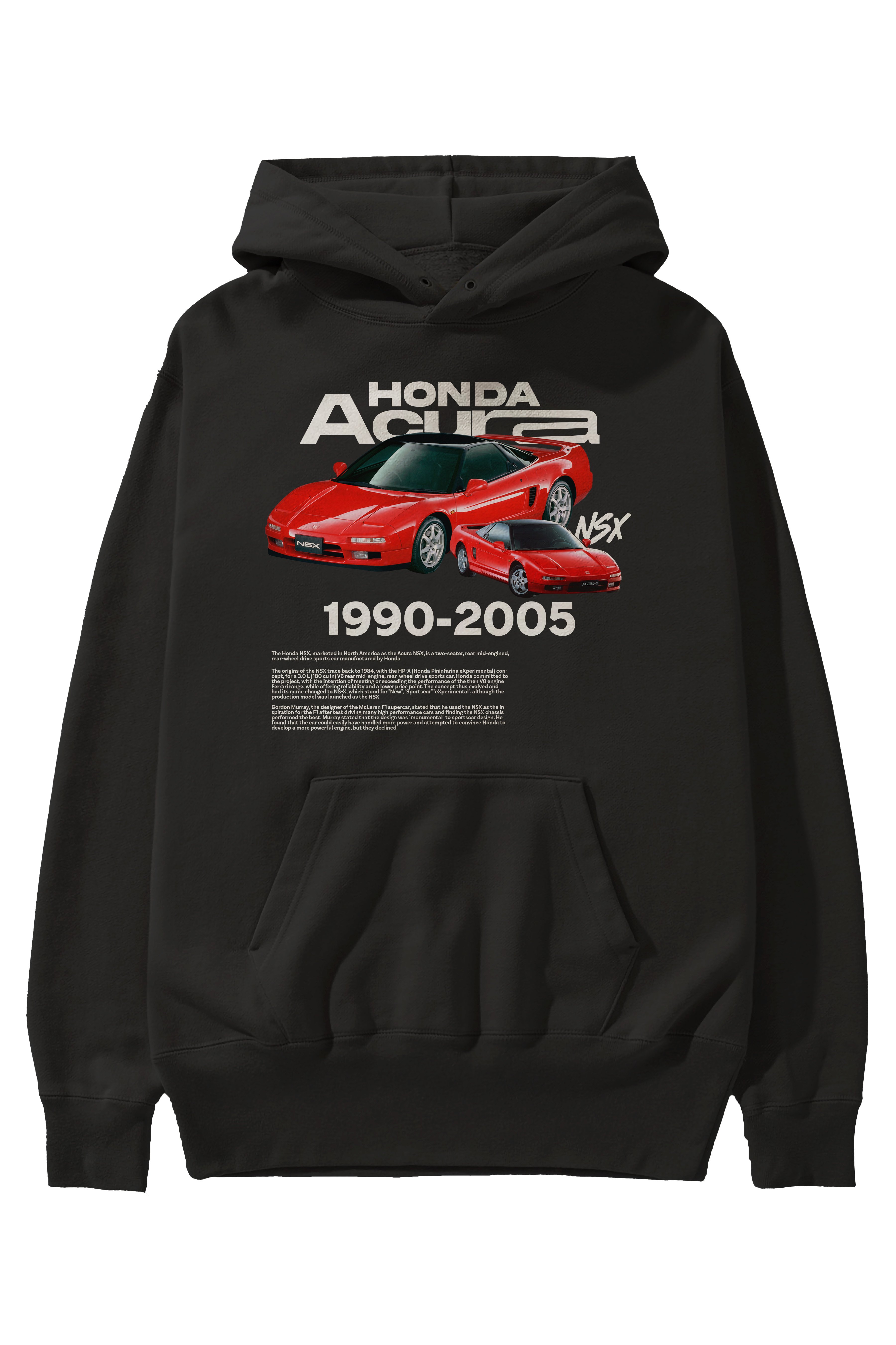 Honda Acura NSX Ön Baskılı Hoodie Oversize Kapüşonlu Sweatshirt Erkek Kadın Unisex