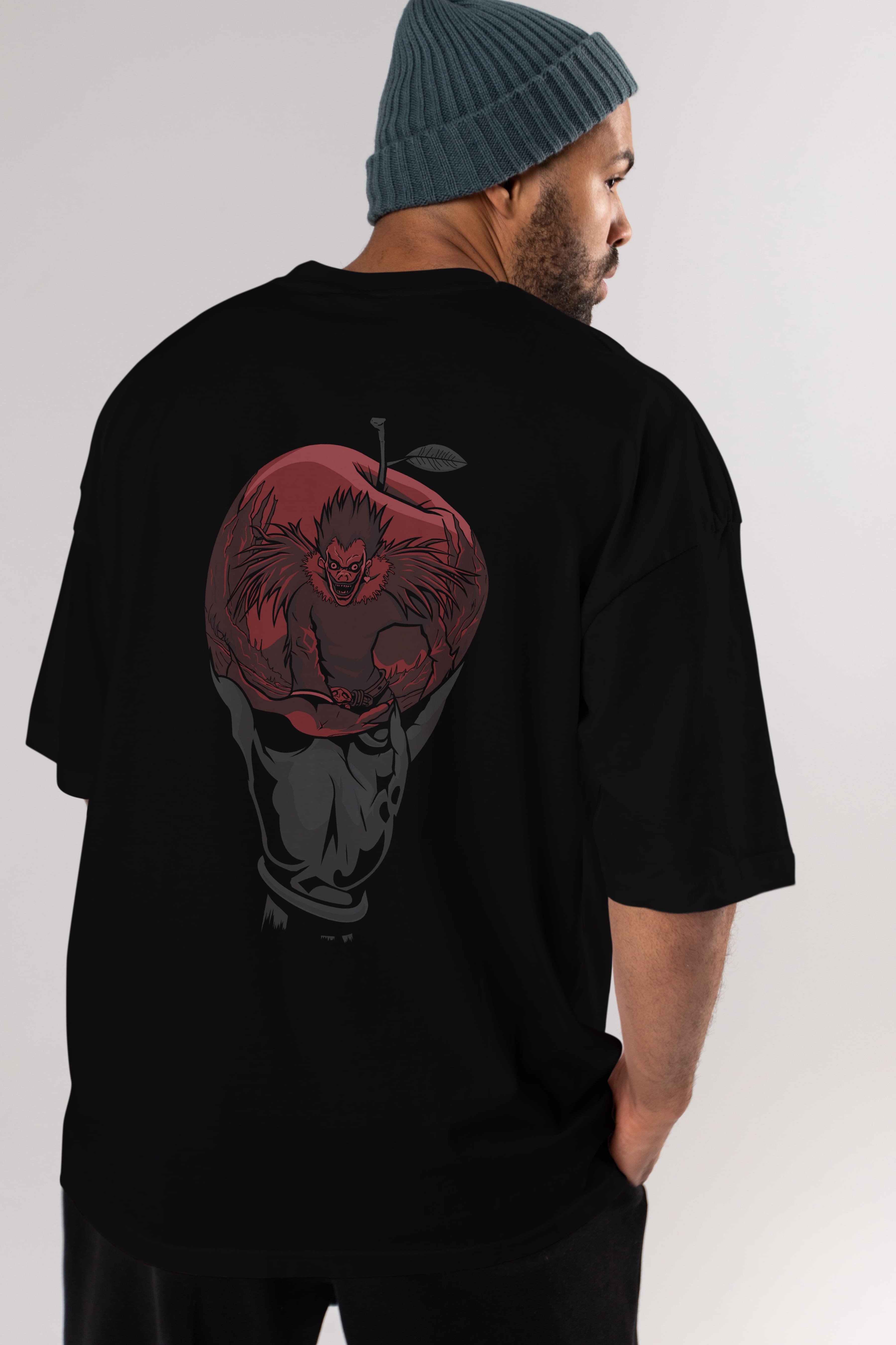 DEATH NOTE -RYUK Anime Arka Baskılı Oversize t-shirt Erkek Kadın Unisex