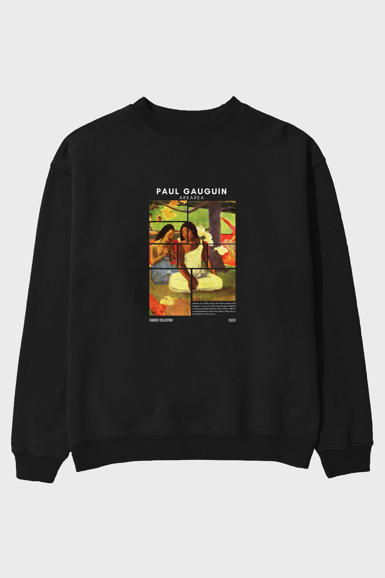 Paul Gauguin Arearea ön Baskılı Oversize Sweatshirt Erkek Kadın Unisex