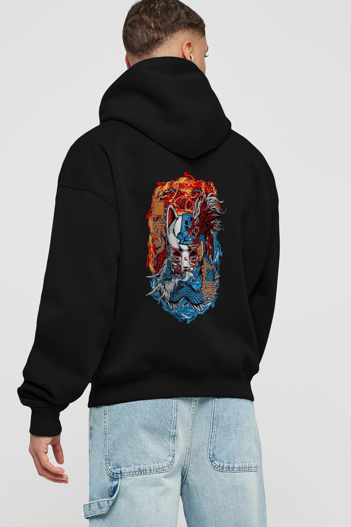 ONE PIECE (7) Anime Arka Baskılı Hoodie Oversize Kapüşonlu Sweatshirt Erkek Kadın Unisex