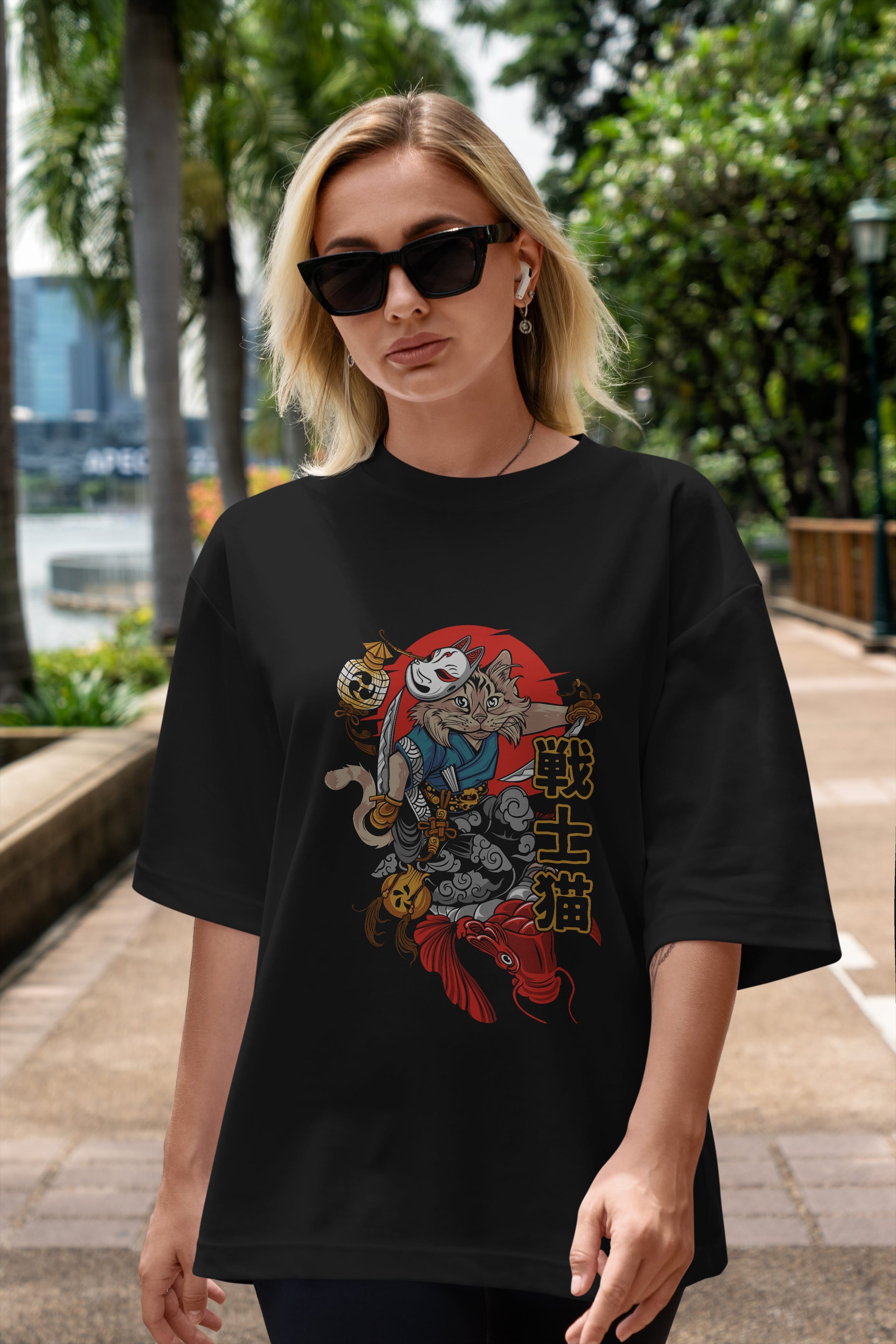 TRIBAL (2) Anime Ön Baskılı Oversize t-shirt %100 pamuk Erkek Kadın Unisex