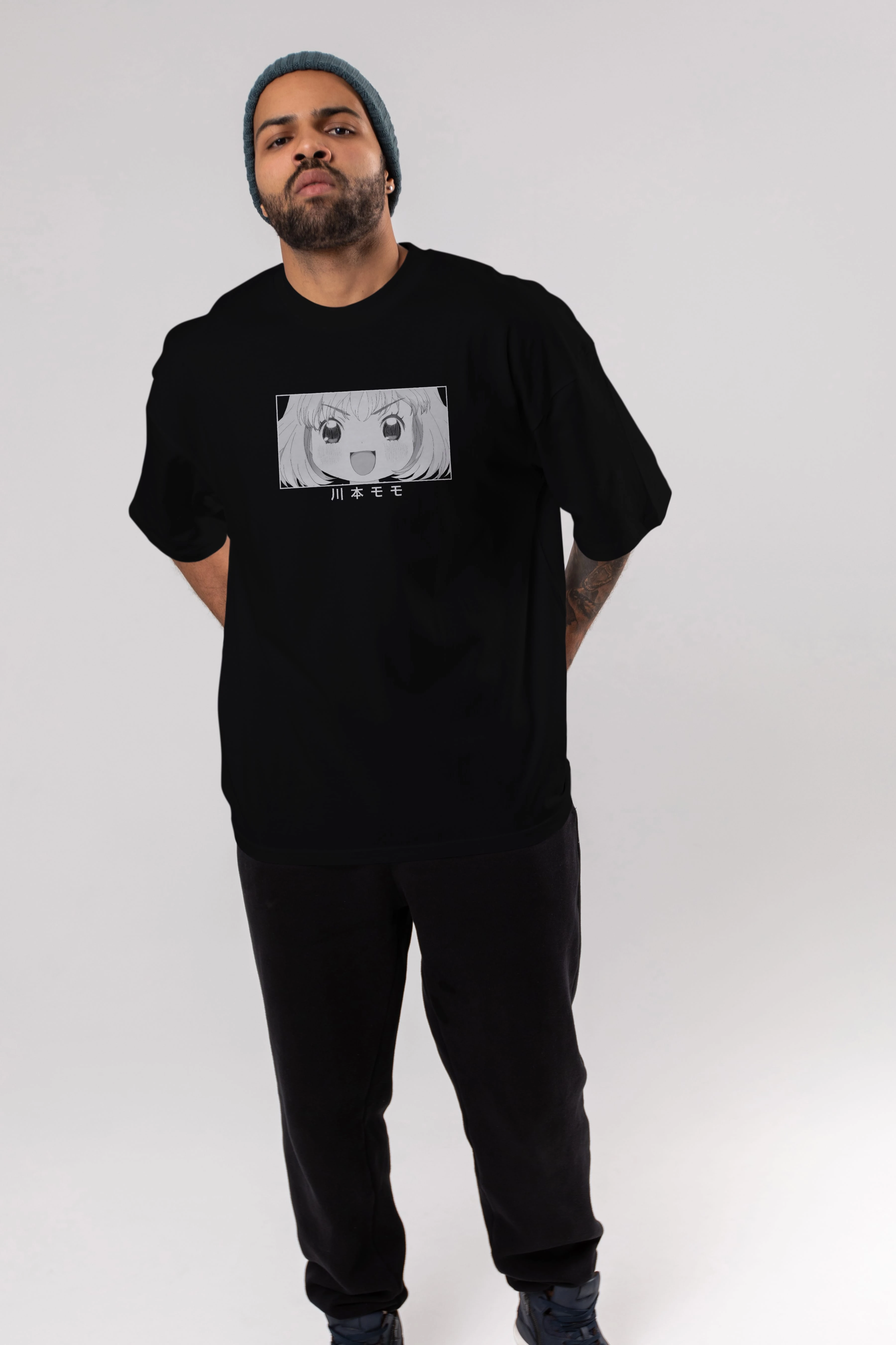 Momo Kawamoto 1 Anime Ön Baskılı Oversize t-shirt %100 pamuk Erkek Kadın Unisex