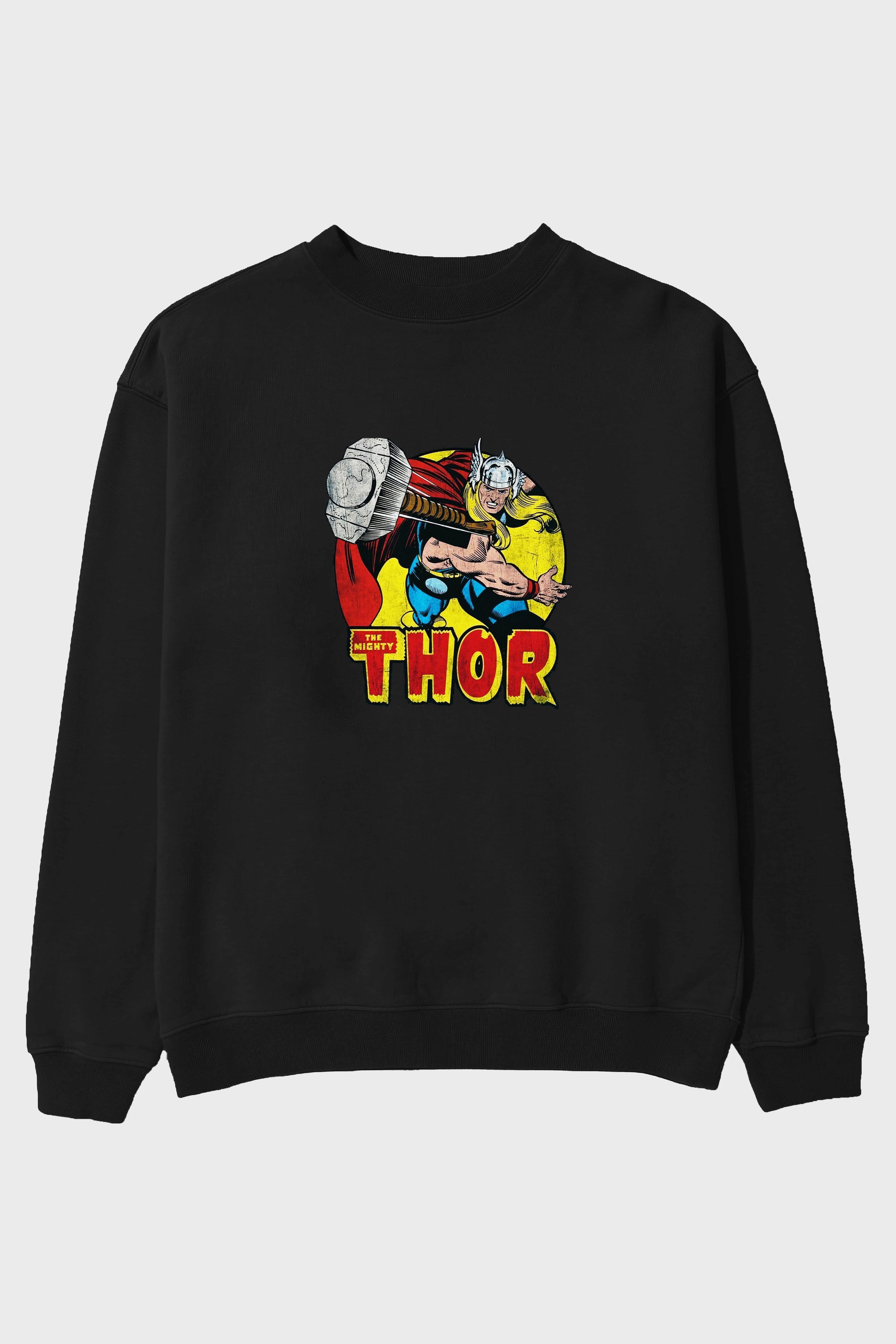 Thor 1 Ön Baskılı Oversize Sweatshirt Erkek Kadın Unisex