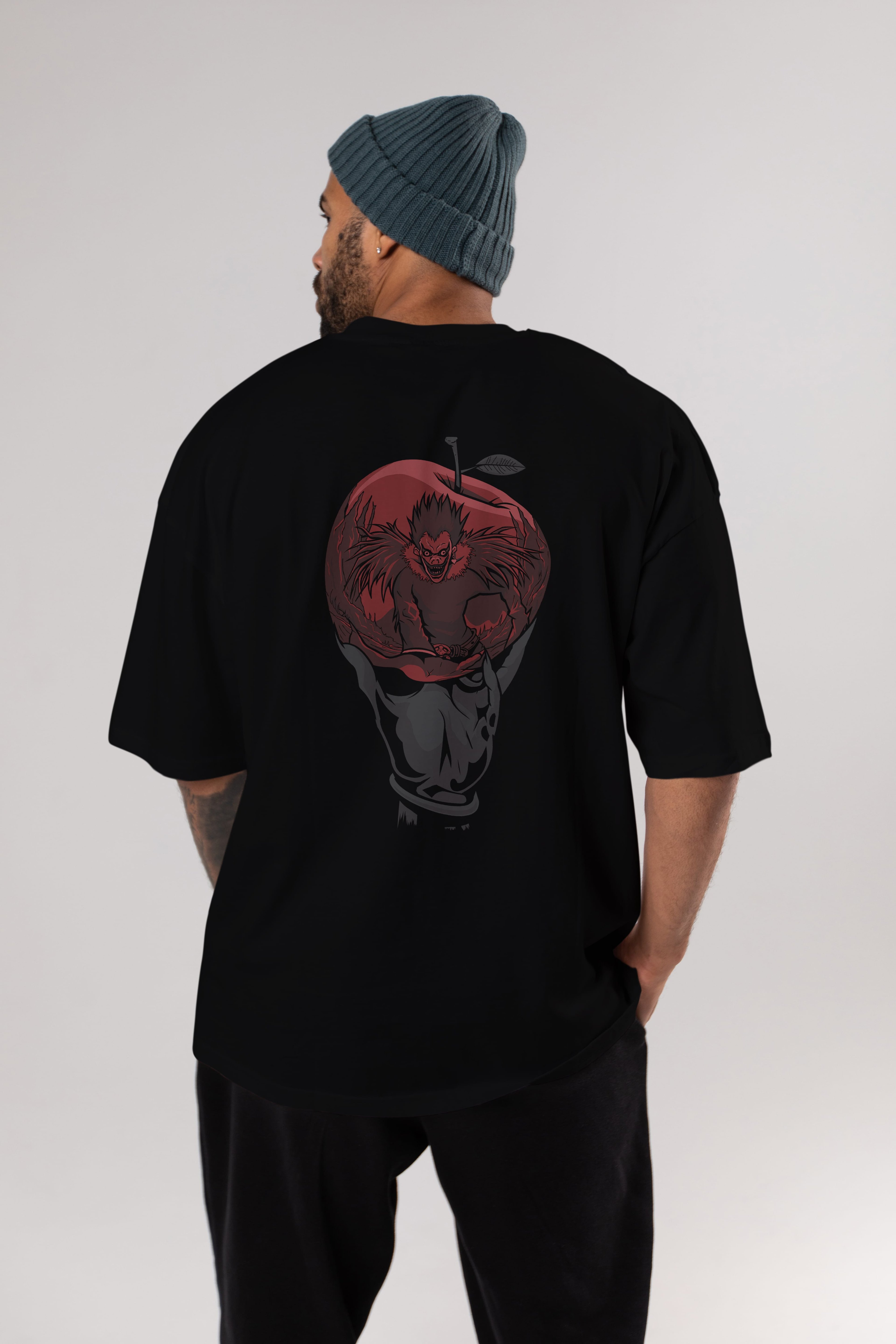 DEATH NOTE -RYUK Anime Arka Baskılı Oversize t-shirt Erkek Kadın Unisex