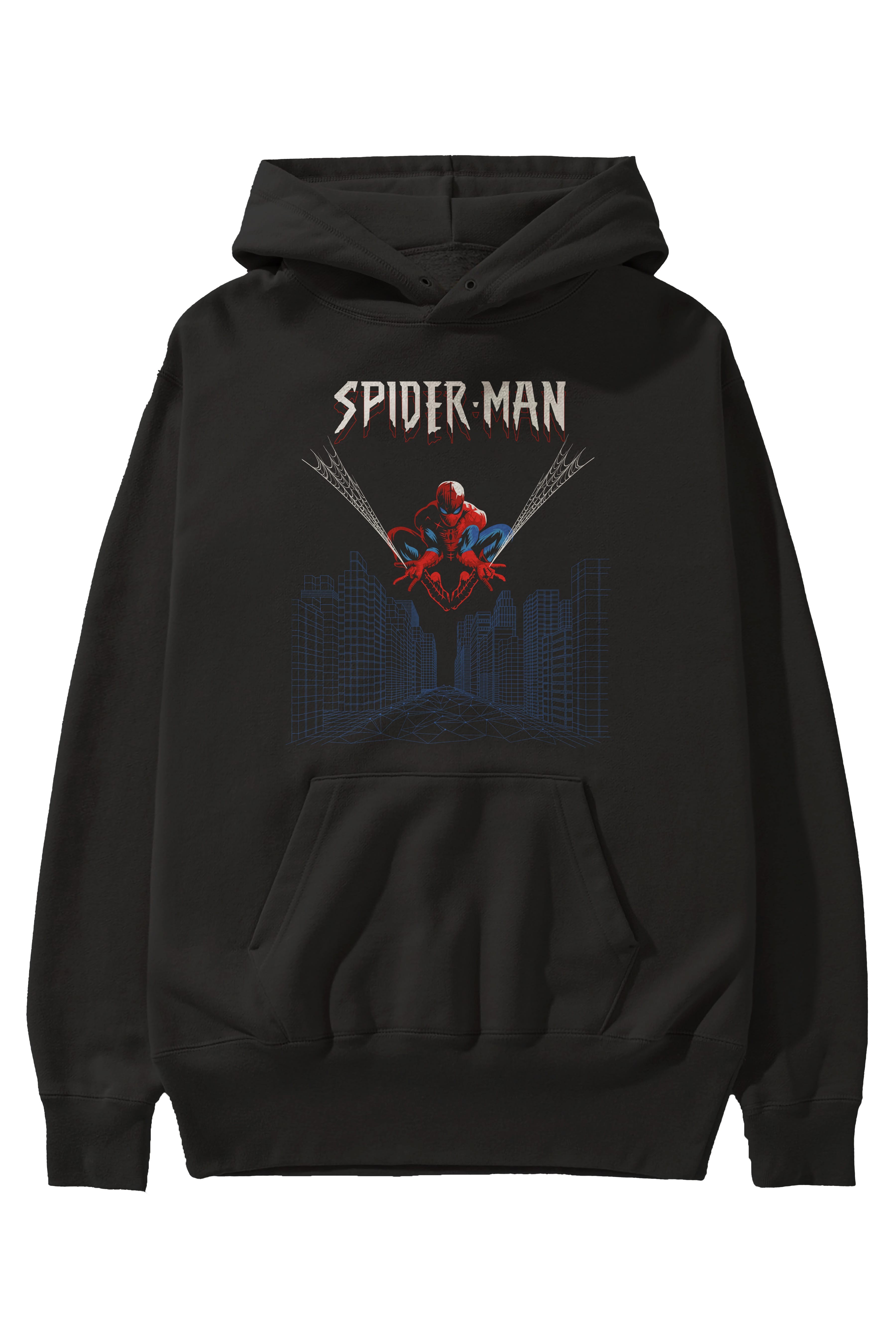 Spiderman (22) Ön Baskılı Hoodie Oversize Kapüşonlu Sweatshirt Erkek Kadın Unisex