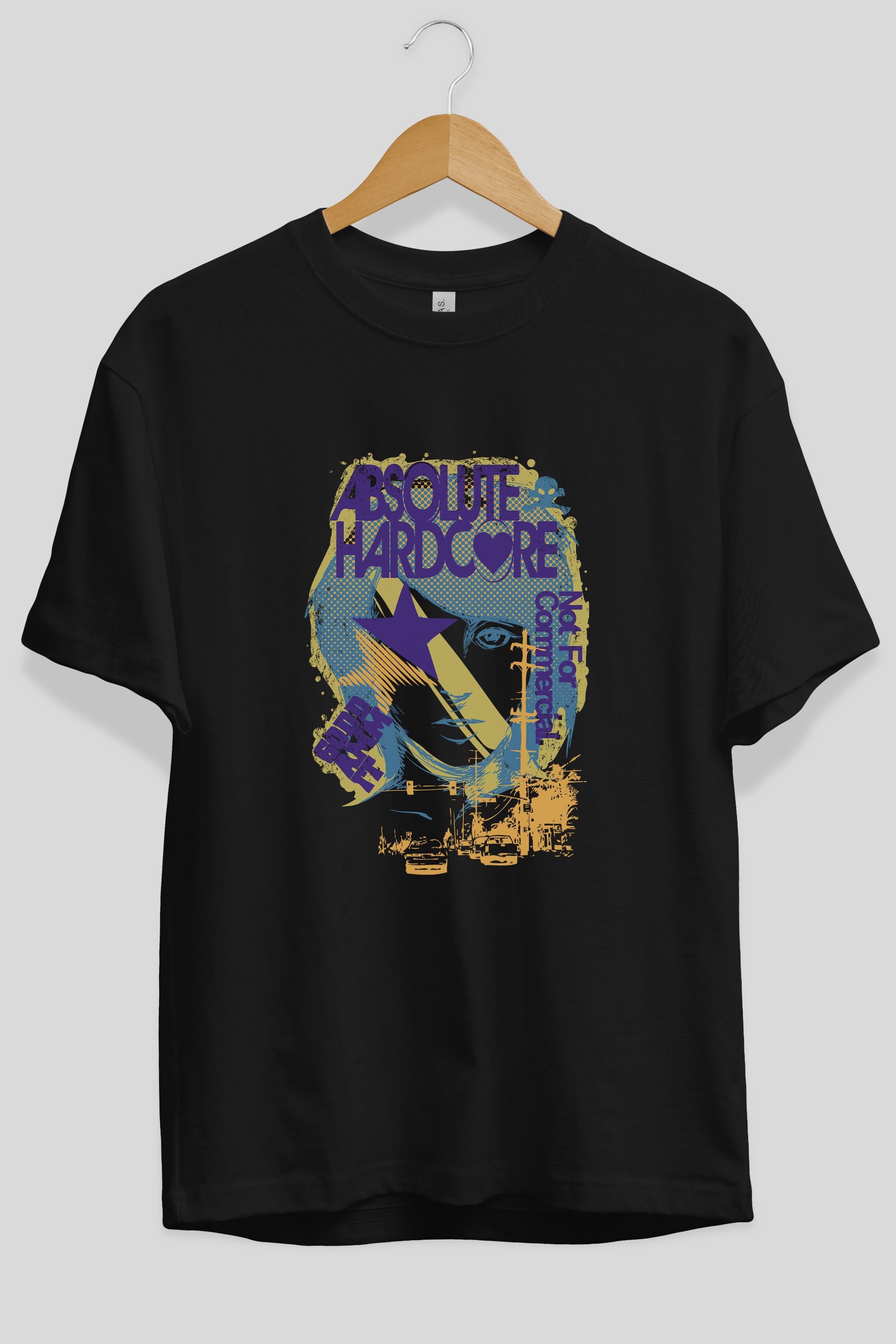Absolute Hardcore Ön Baskılı Oversize t-shirt Erkek Kadın Unisex