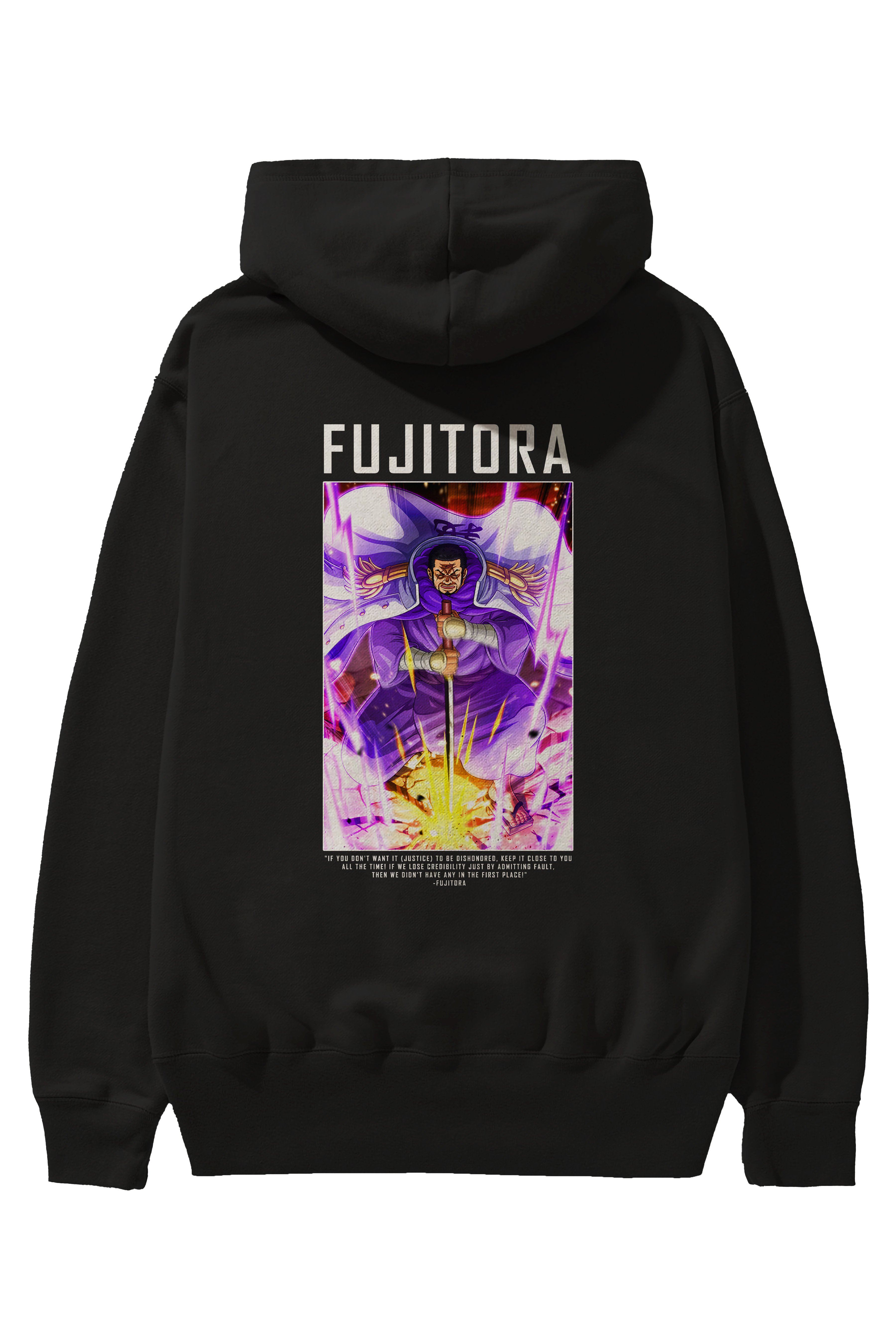 Issho Anime Arka Baskılı Hoodie Oversize Kapüşonlu Sweatshirt Erkek Kadın Unisex