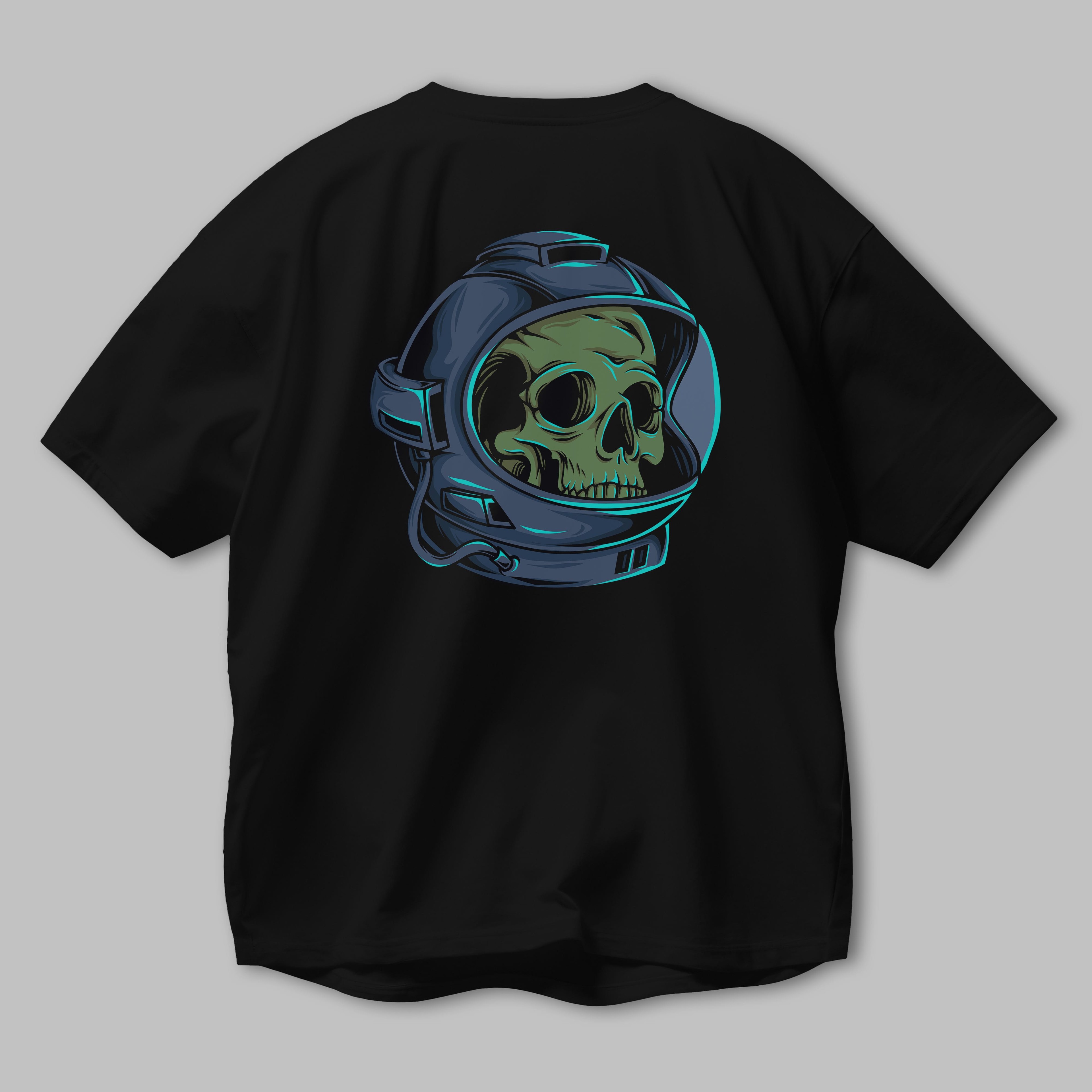 Astroskull Arka Baskılı Oversize t-shirt Erkek Kadın Unisex