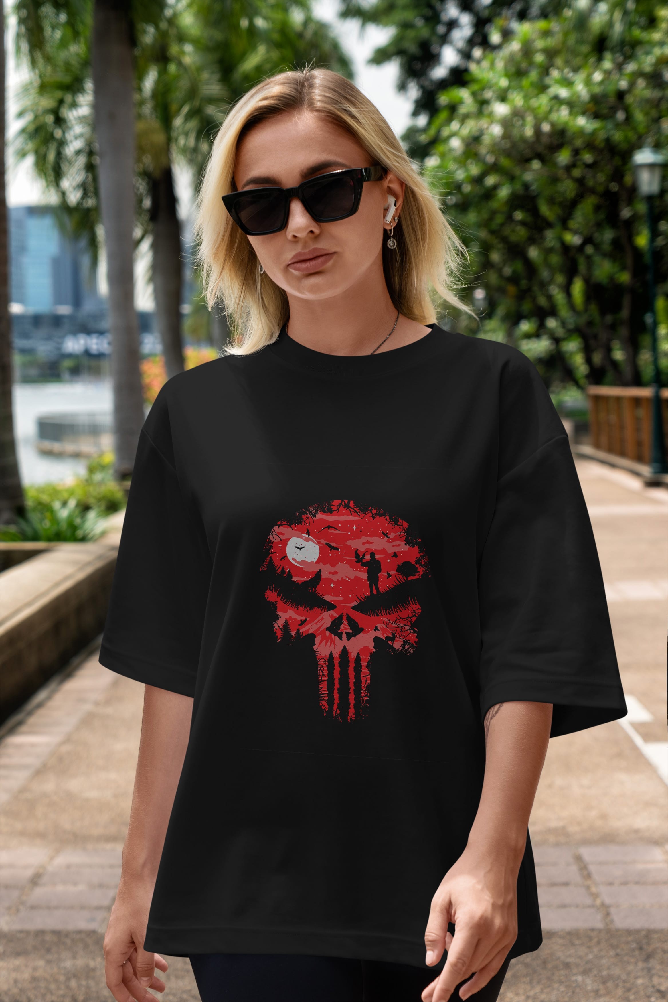 Stand And Bleed Ön Baskılı Oversize t-shirt %100 pamuk Erkek Kadın Unisex