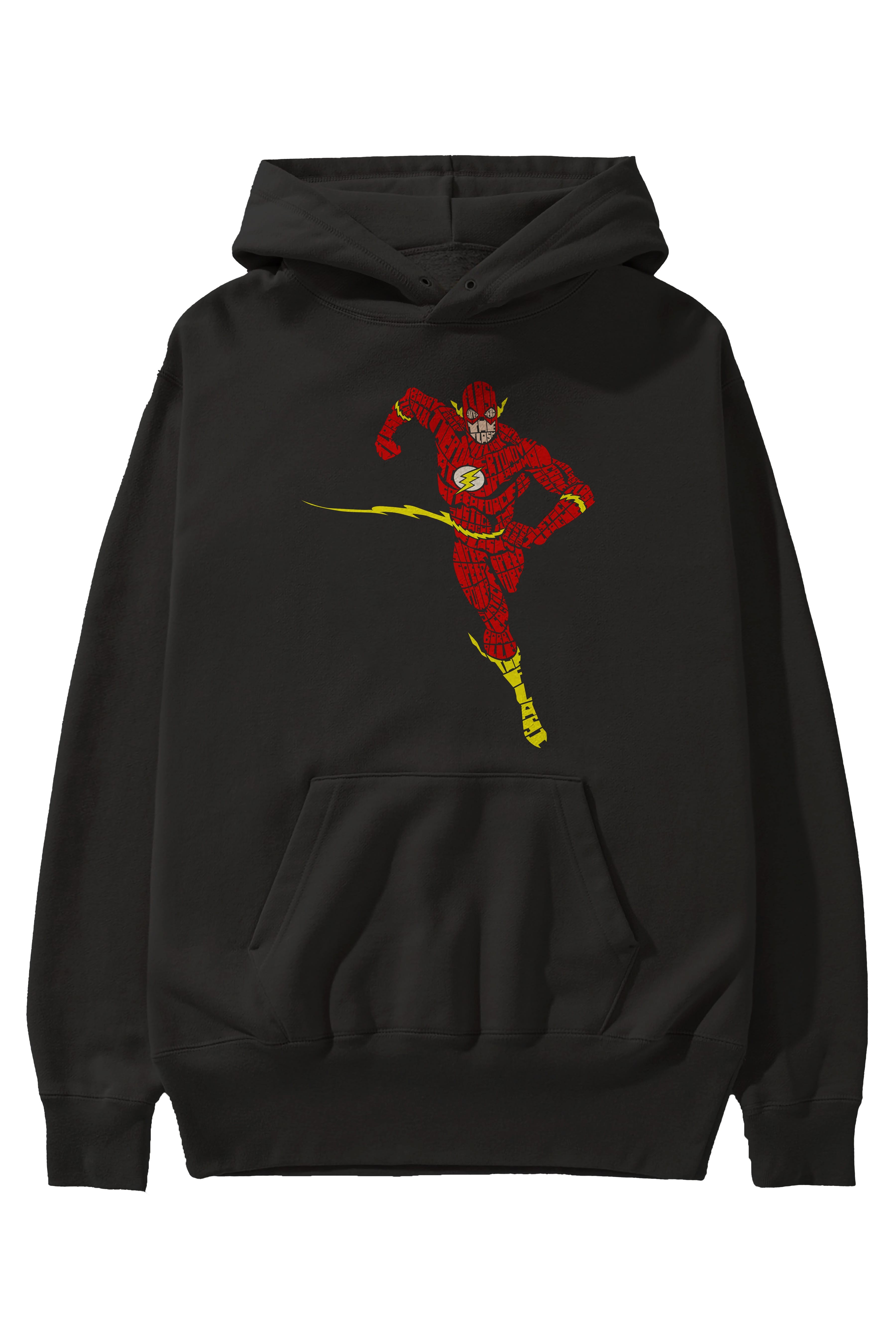 The Flash Ön Baskılı Hoodie Oversize Kapüşonlu Sweatshirt Erkek Kadın Unisex