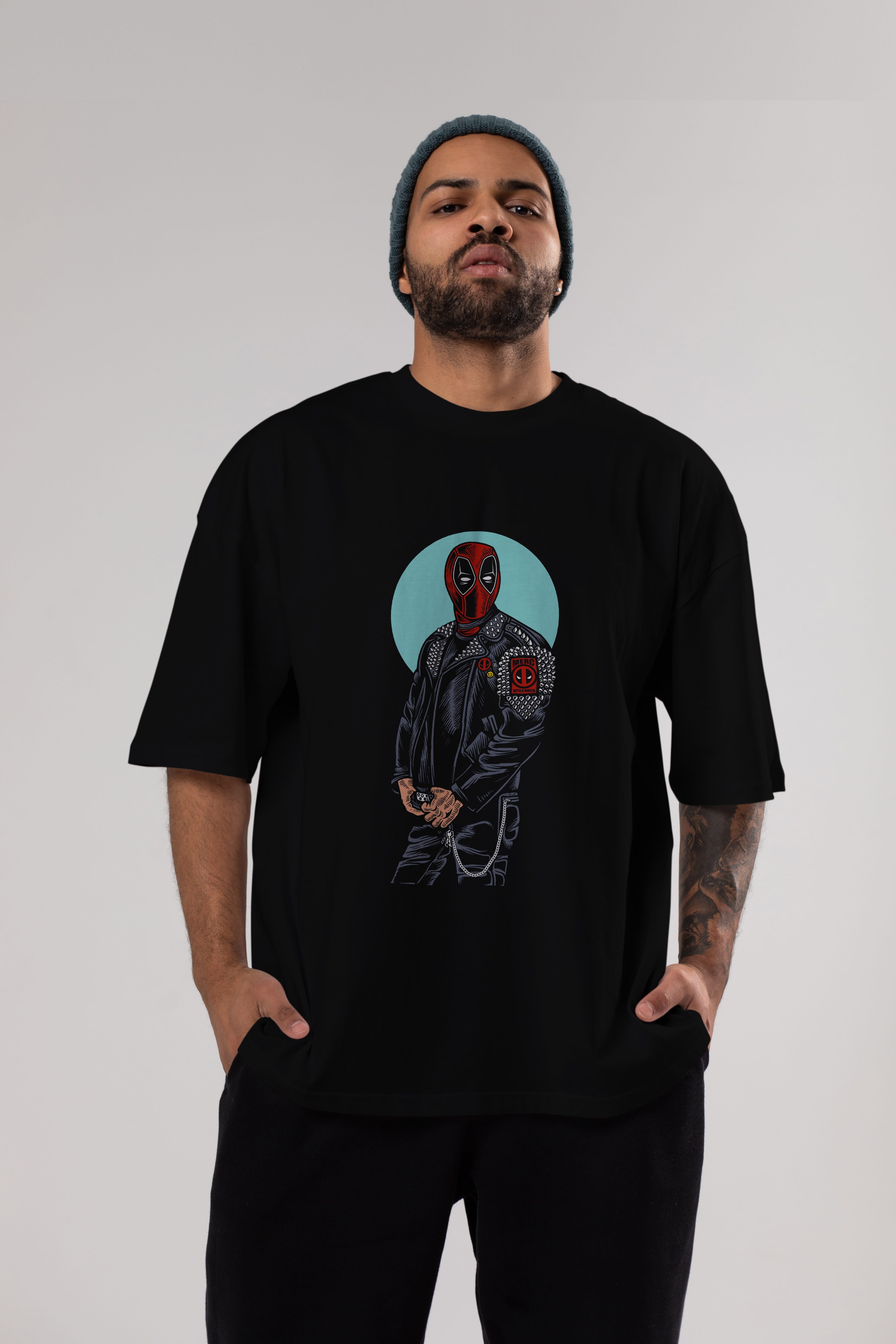 Rebeliion Mercenary Ön Baskılı Oversize t-shirt Erkek Kadın Unisex %100 Pamuk tişort