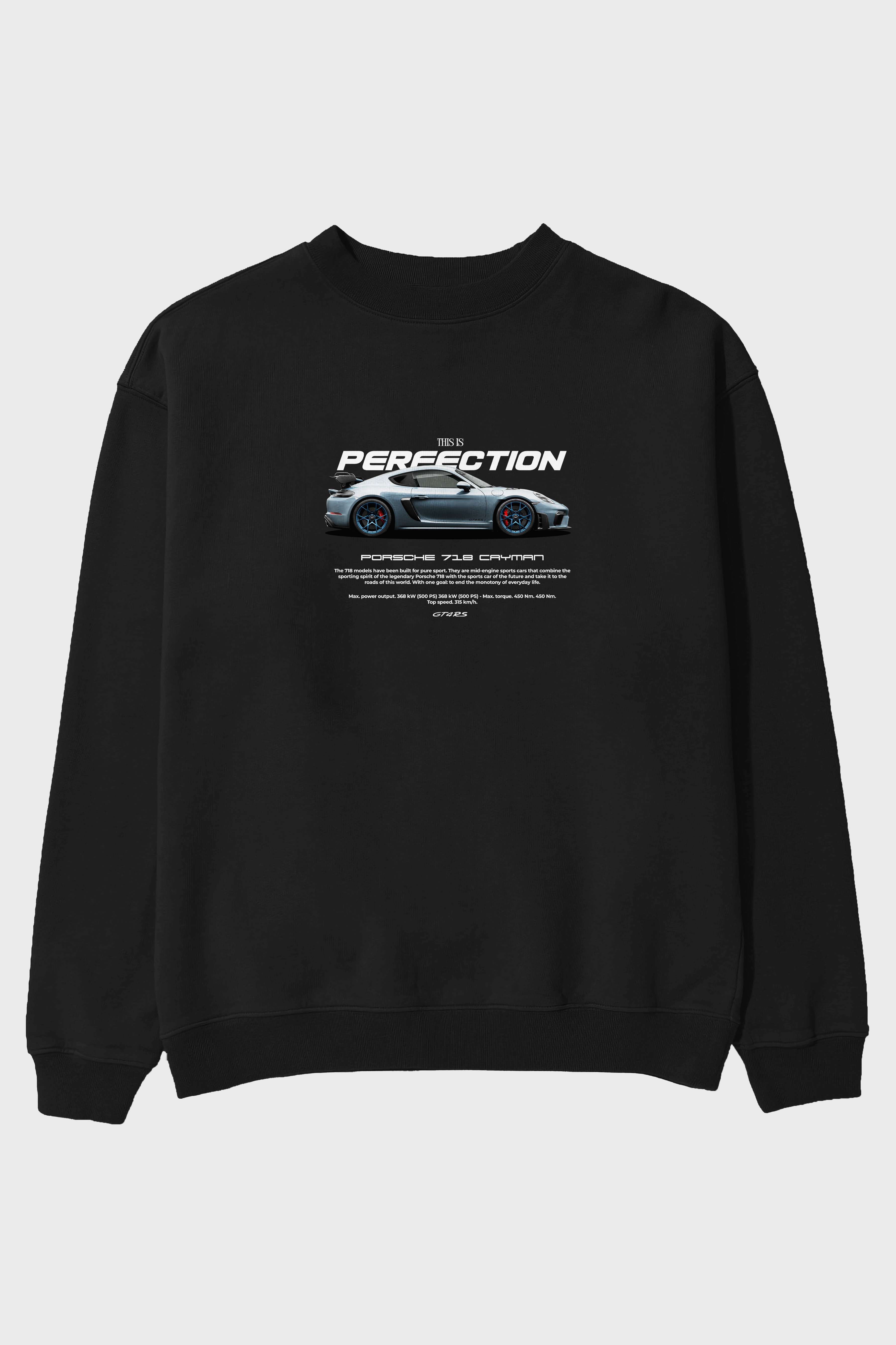 THIS IS PERFECTION Ön Baskılı Anime Oversize Sweatshirt Erkek Kadın Unisex