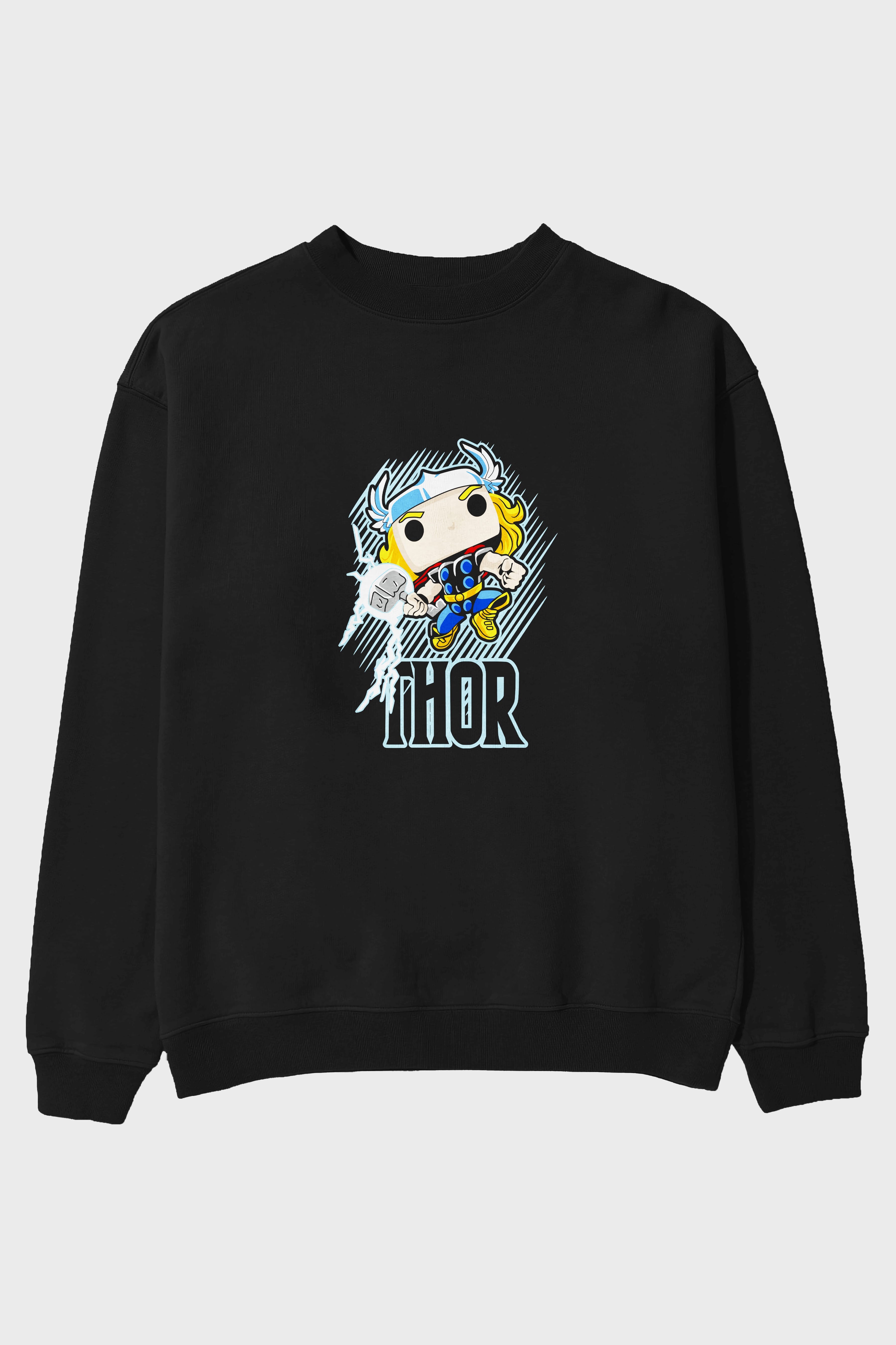 Thor (2) Ön Baskılı Oversize Sweatshirt Erkek Kadın Unisex