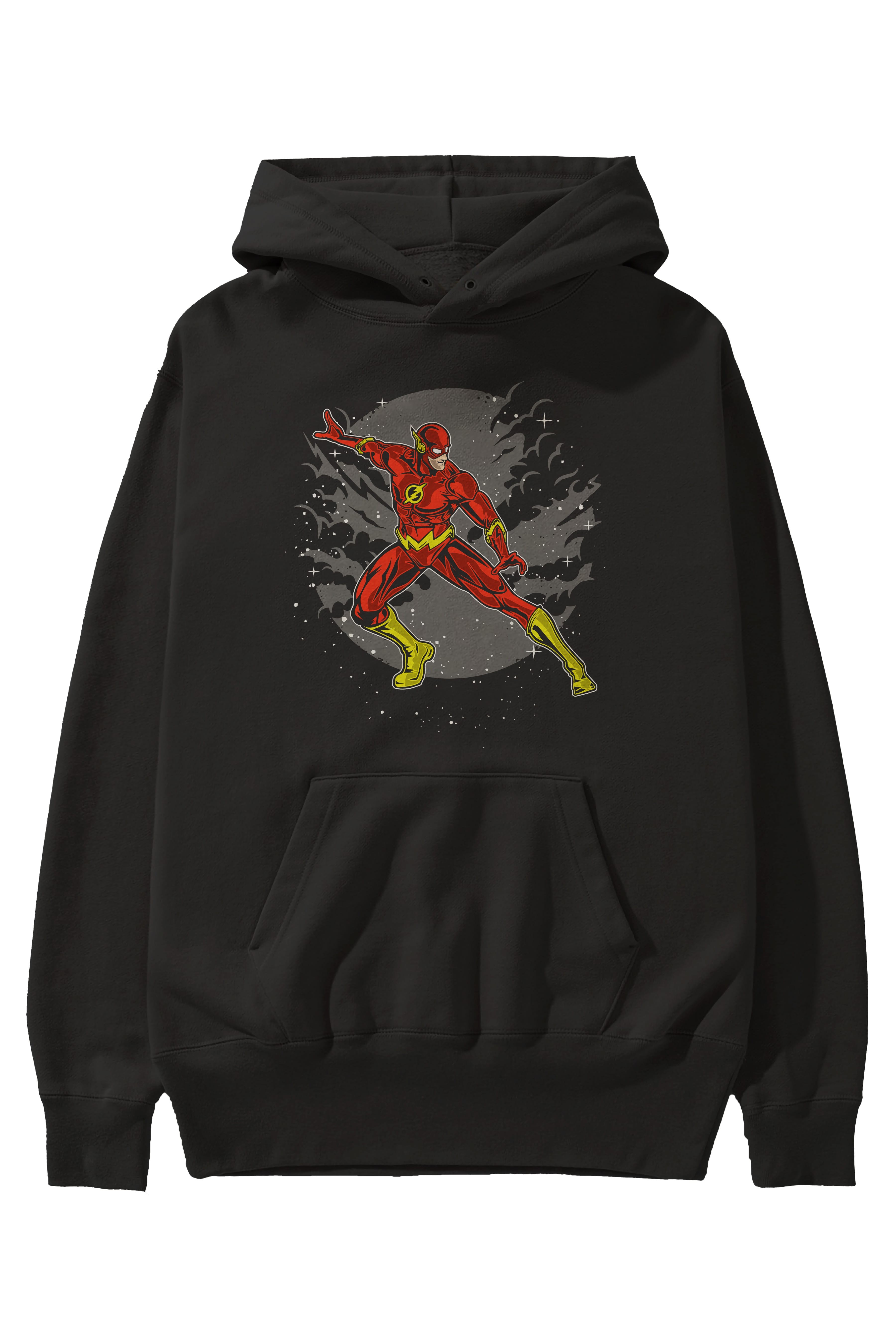 The Flash Ön Baskılı Hoodie Oversize Kapüşonlu Sweatshirt Erkek Kadın Unisex