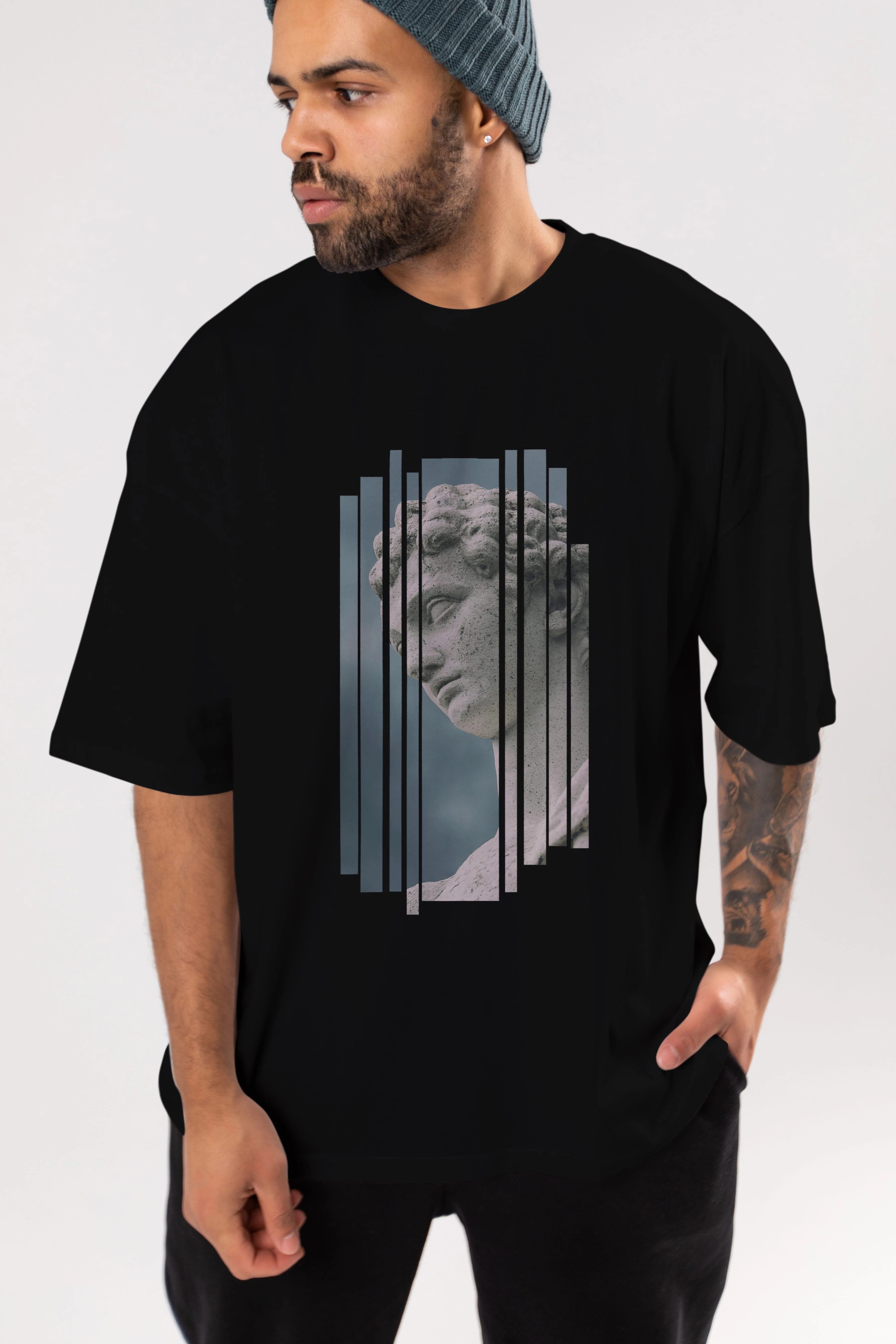Aesthetic Sculpture Art Ön Baskılı Oversize t-shirt Erkek Kadın Unisex