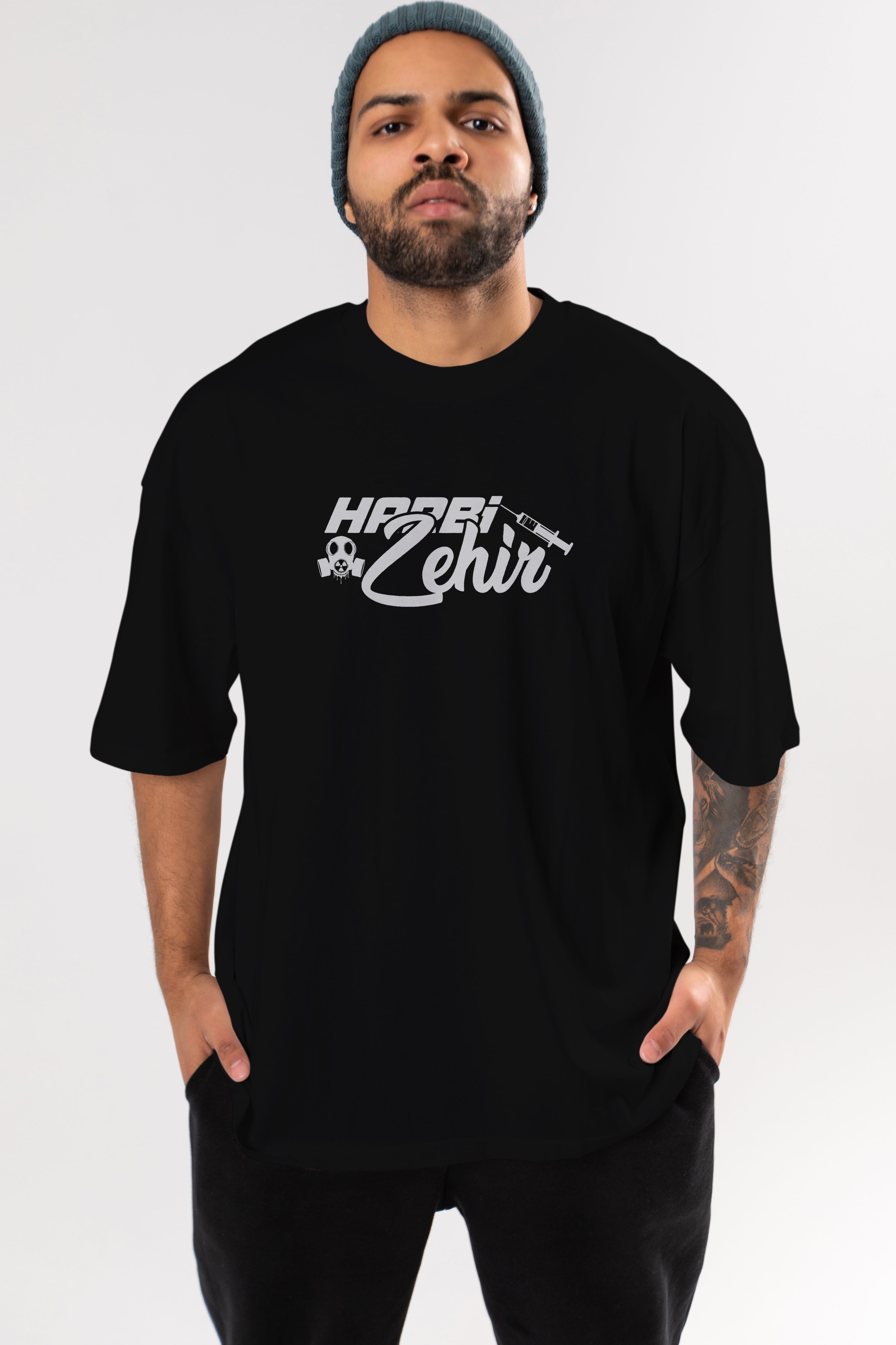 Harbi Zehir Ön Baskılı Oversize t-shirt %100 pamuk Erkek Kadın Unisex