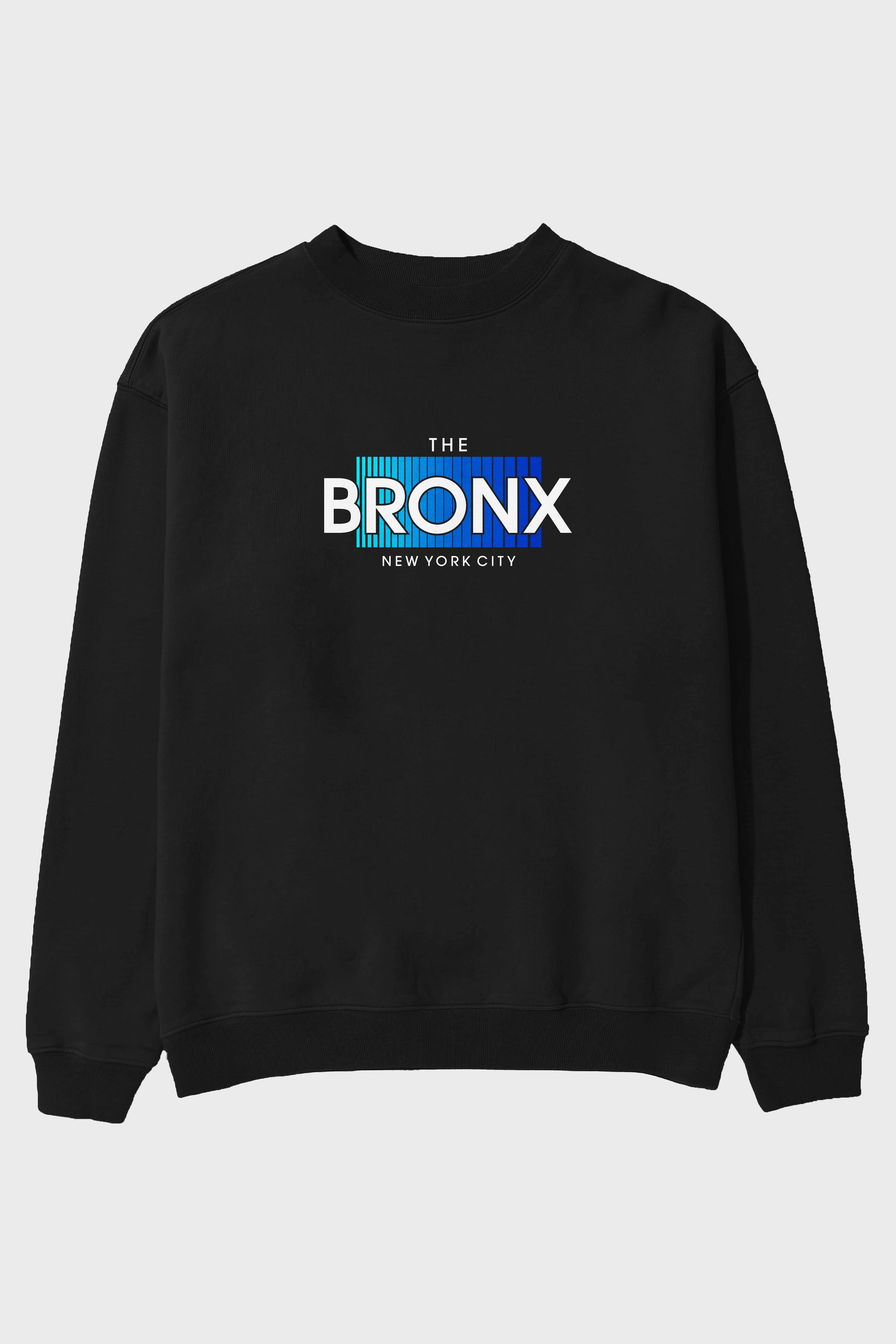 The Bronx Ön Baskılı Oversize Sweatshirt Erkek Kadın Unisex