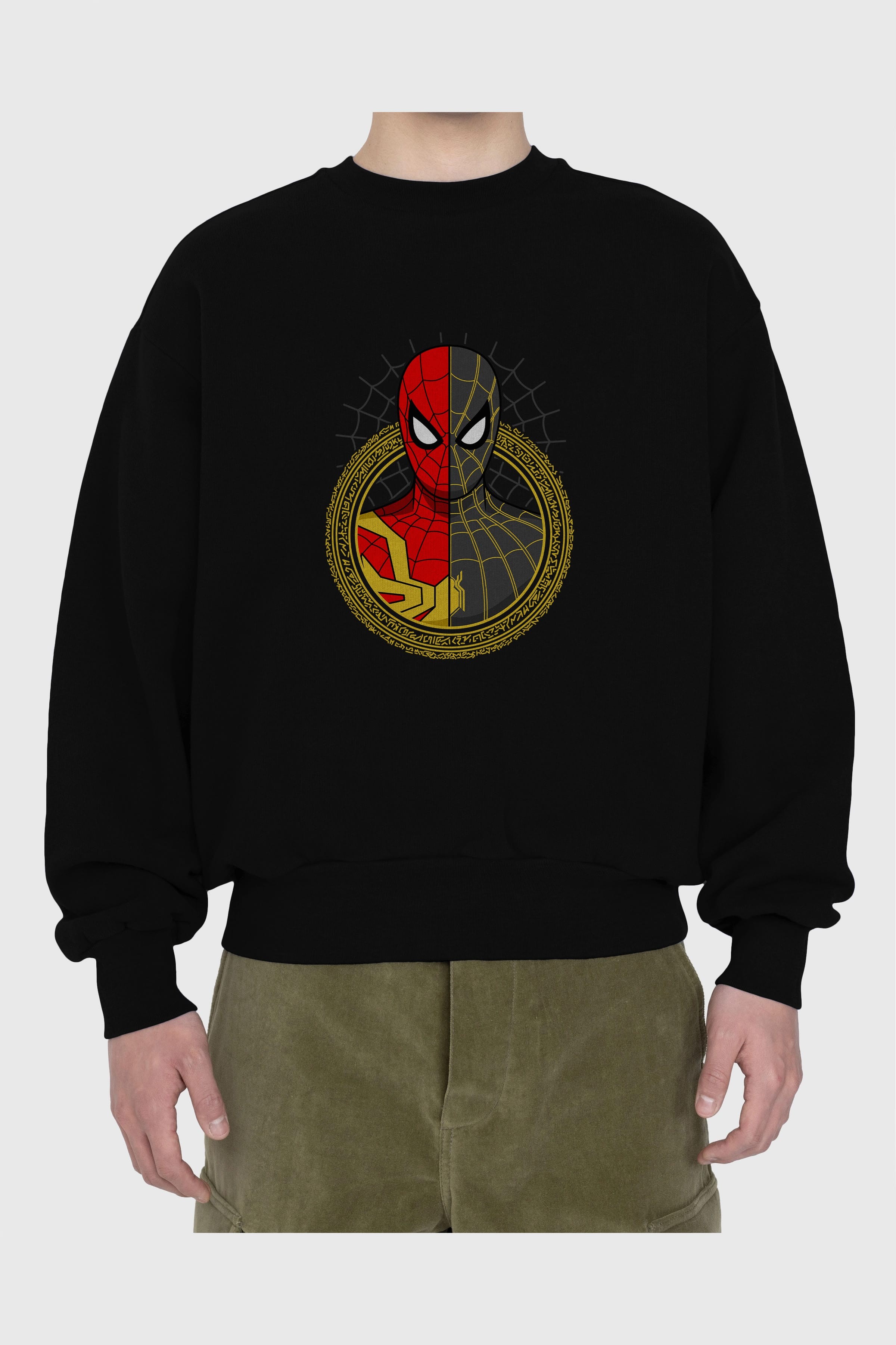 Spiderman (28) Ön Baskılı Oversize Sweatshirt Erkek Kadın Unisex