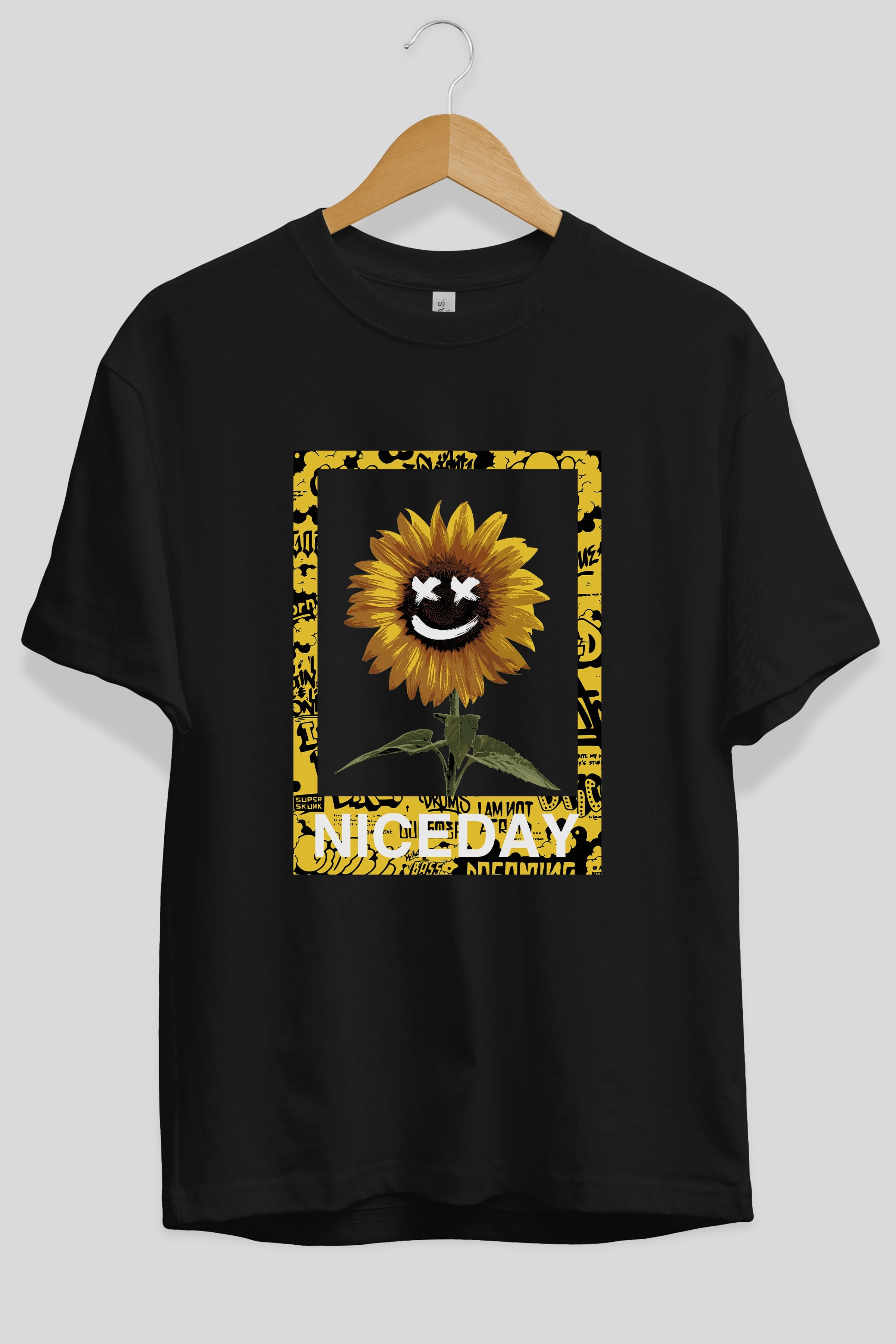 Niceday Streewear Ön Baskılı Oversize t-shirt Erkek Kadın Unisex